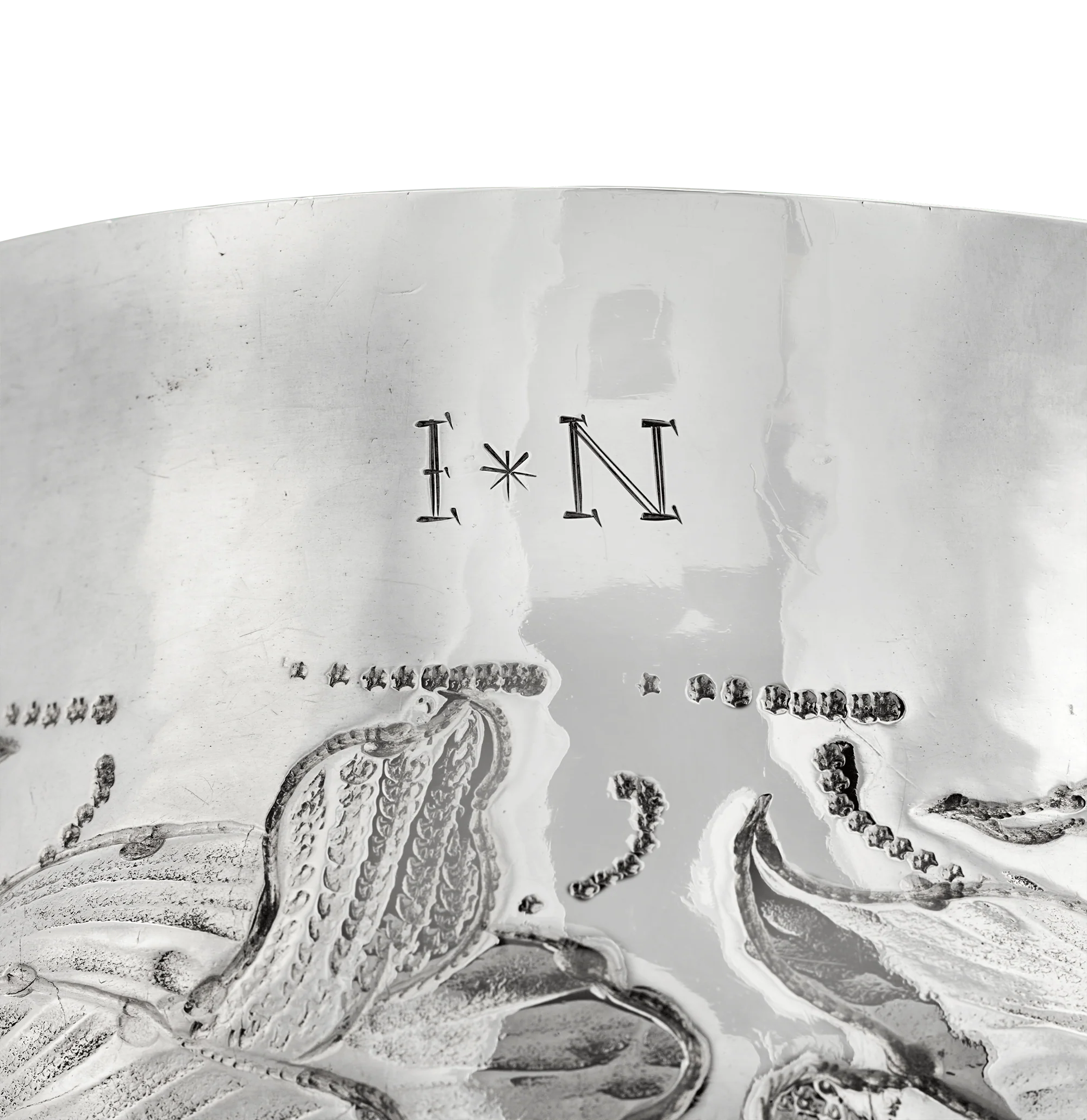 17th-Century Silver Caudle Cup - Image 3