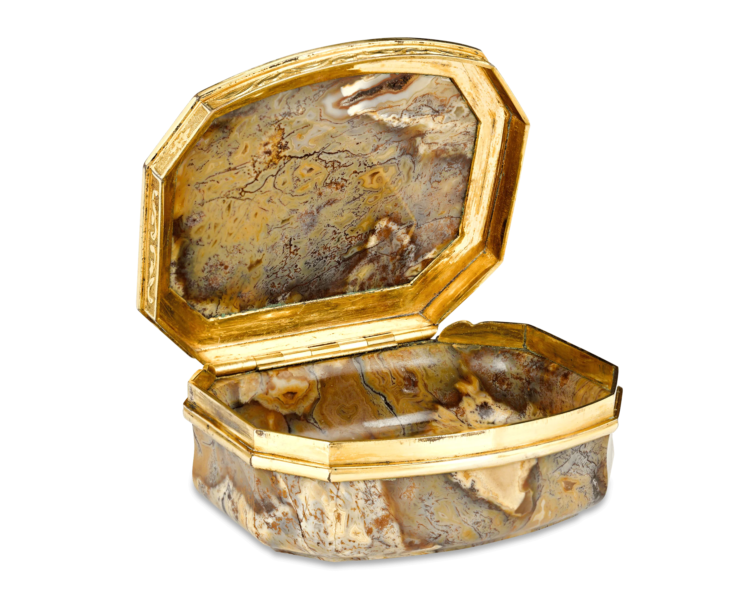 18th-Century English Agate Snuff Box - Image 2