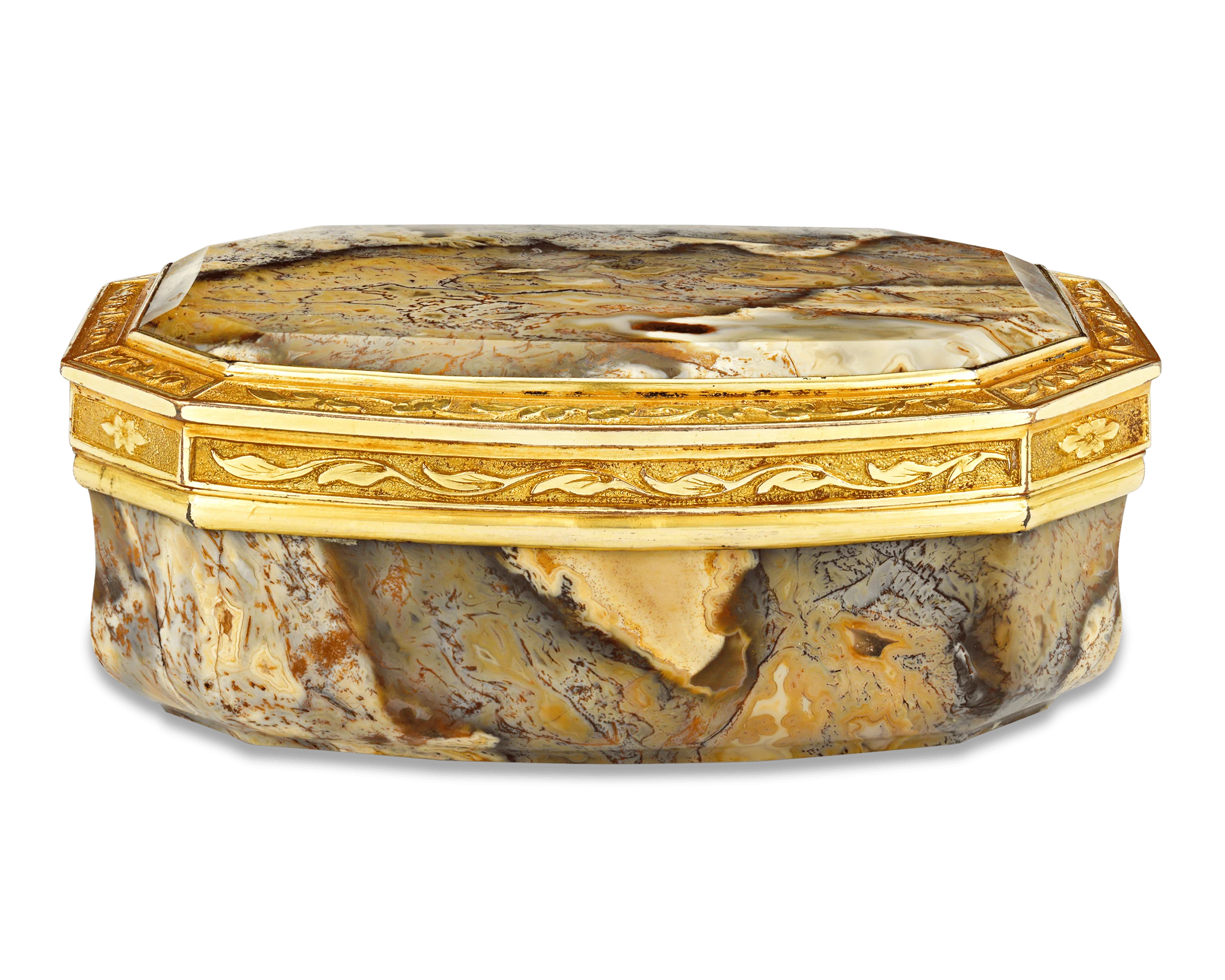 18th-Century English Agate Snuff Box - Image 3