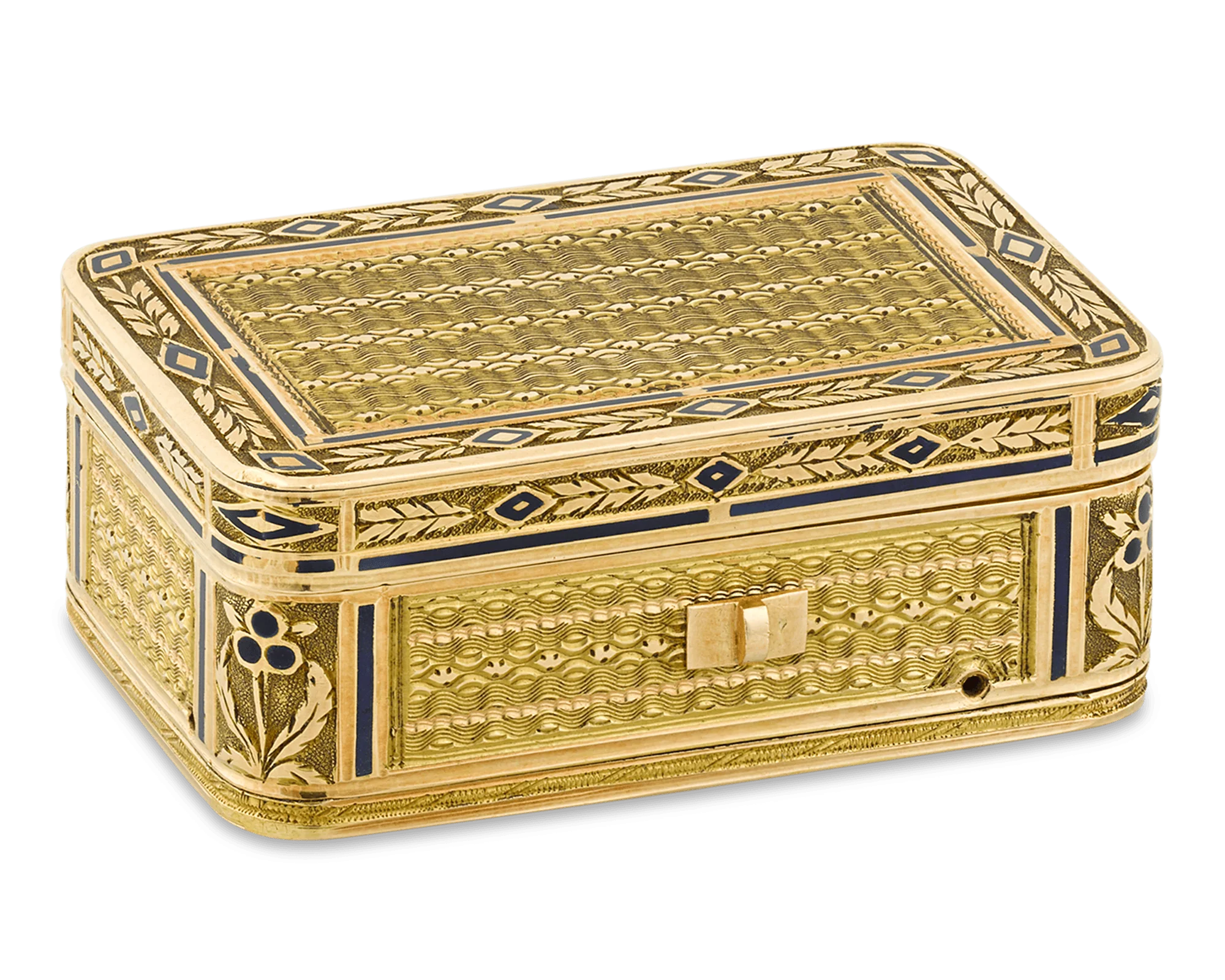 19th-Century Swiss Gold Musical Vinaigrette - Image 3