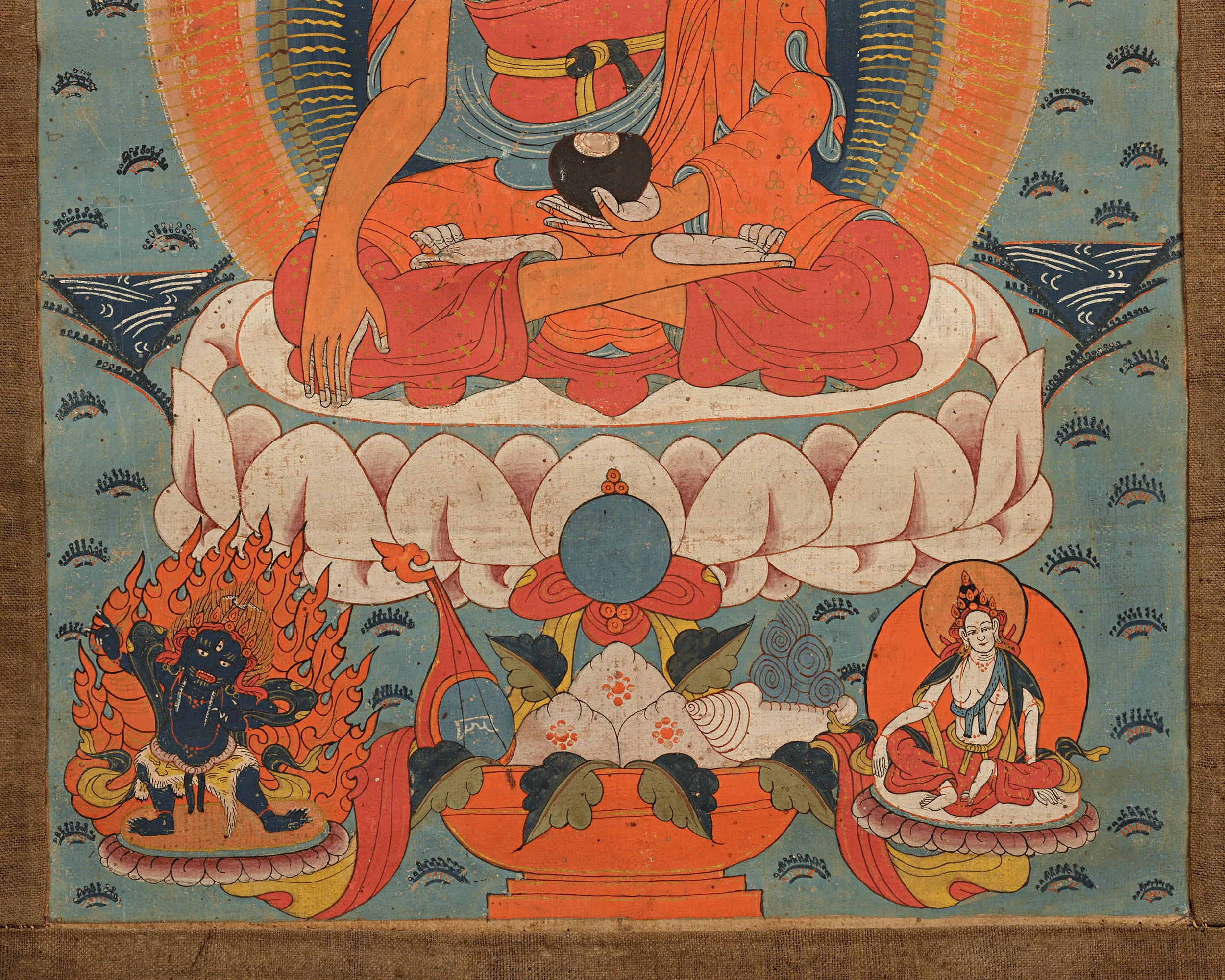19th-Century Tibetan Thangka of Shakyamuni Buddha - Image 4