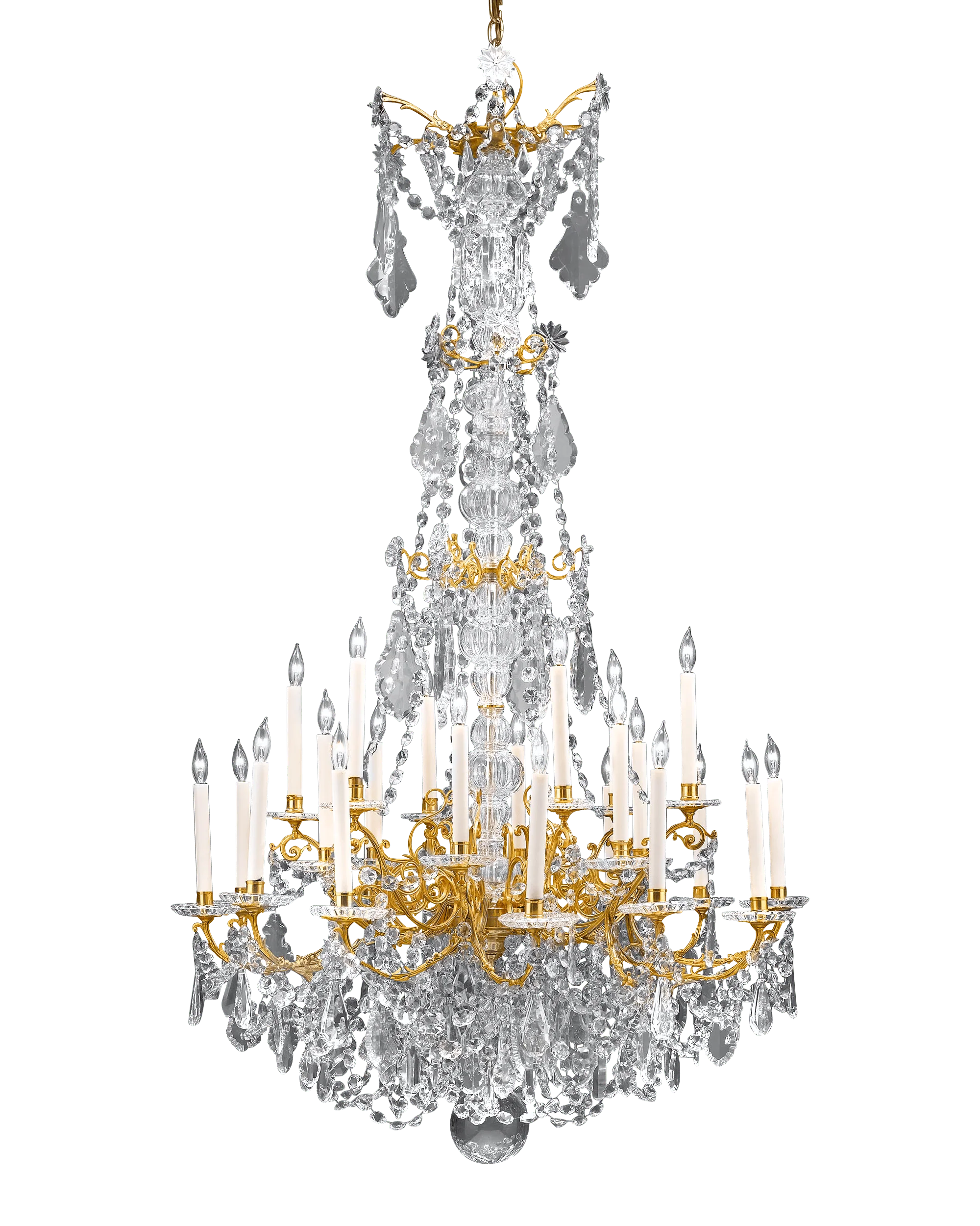 24-Light Baccarat Crystal Chandelier