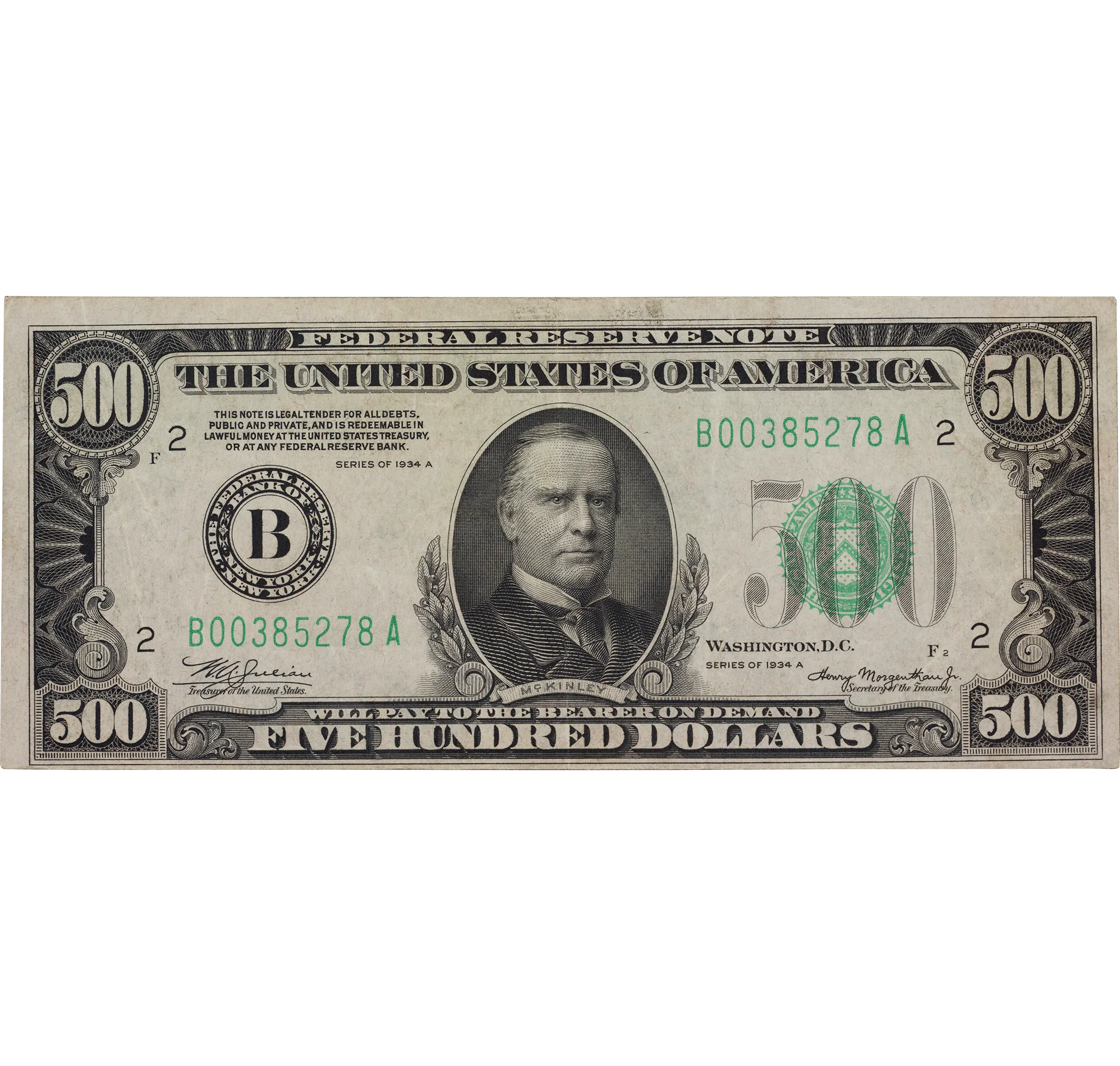 $500 Federal Reserve Note, 1934