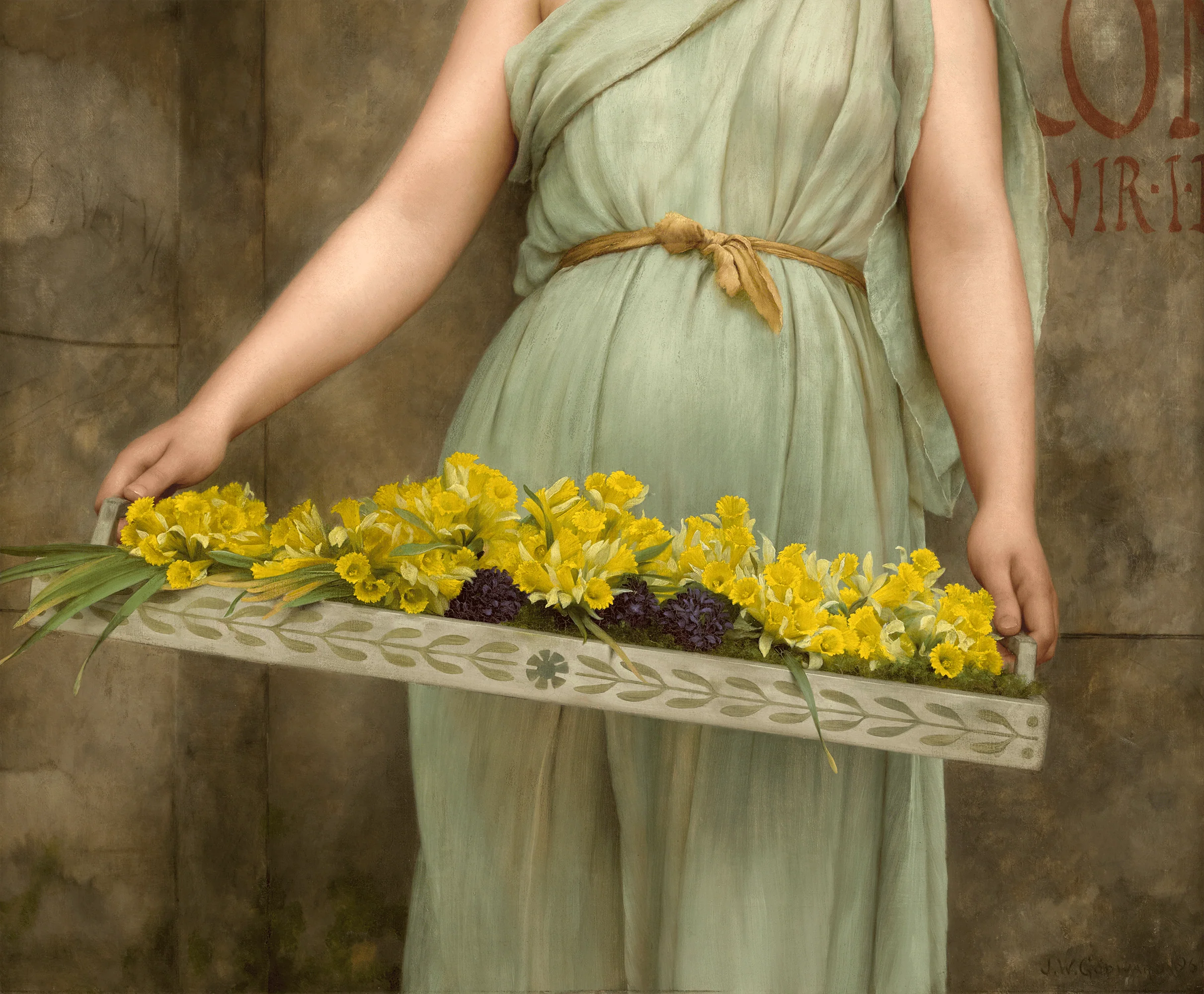 A Flower Seller by John William Godward - Image 4