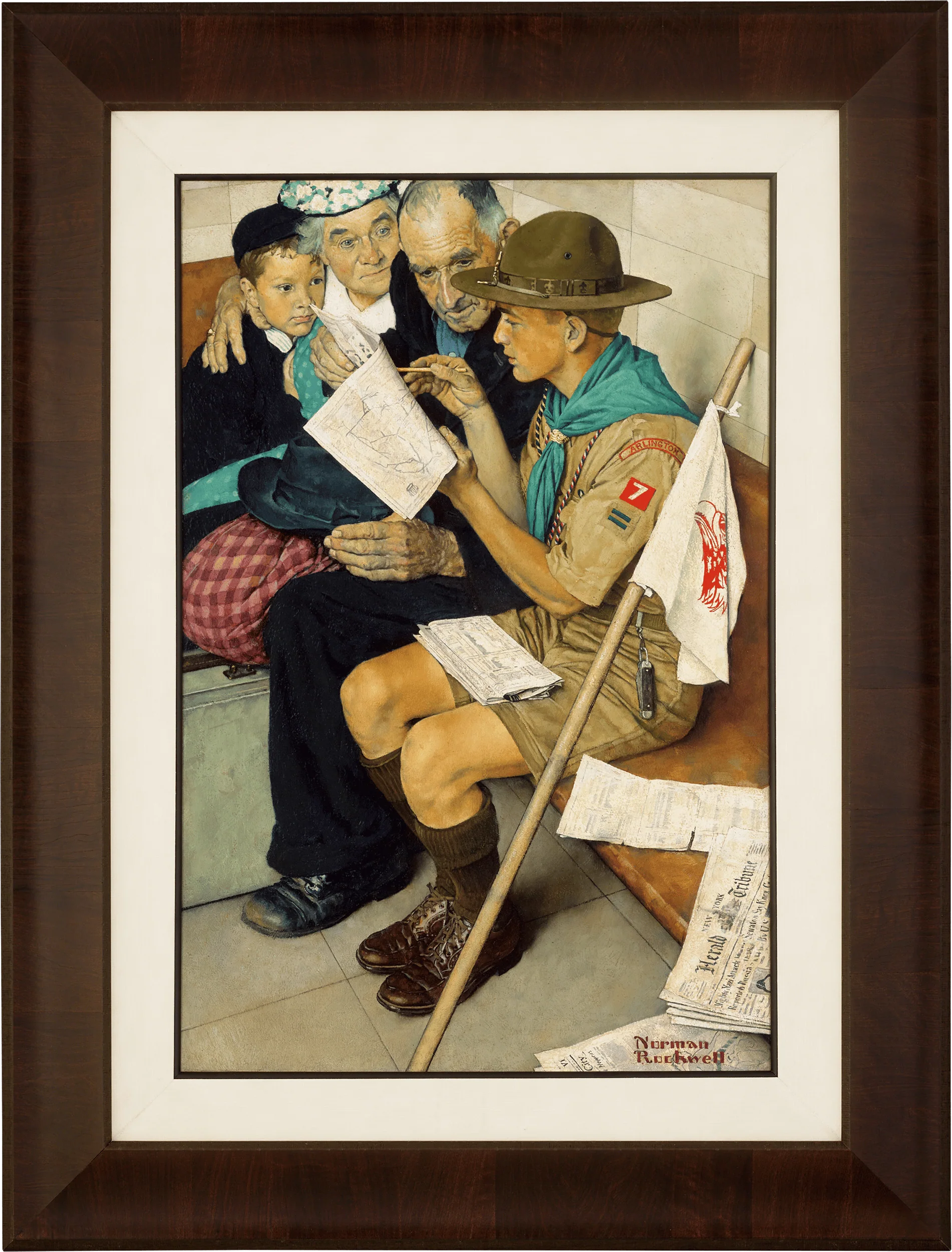 A Scout is Friendly by Norman Rockwell - Image 2
