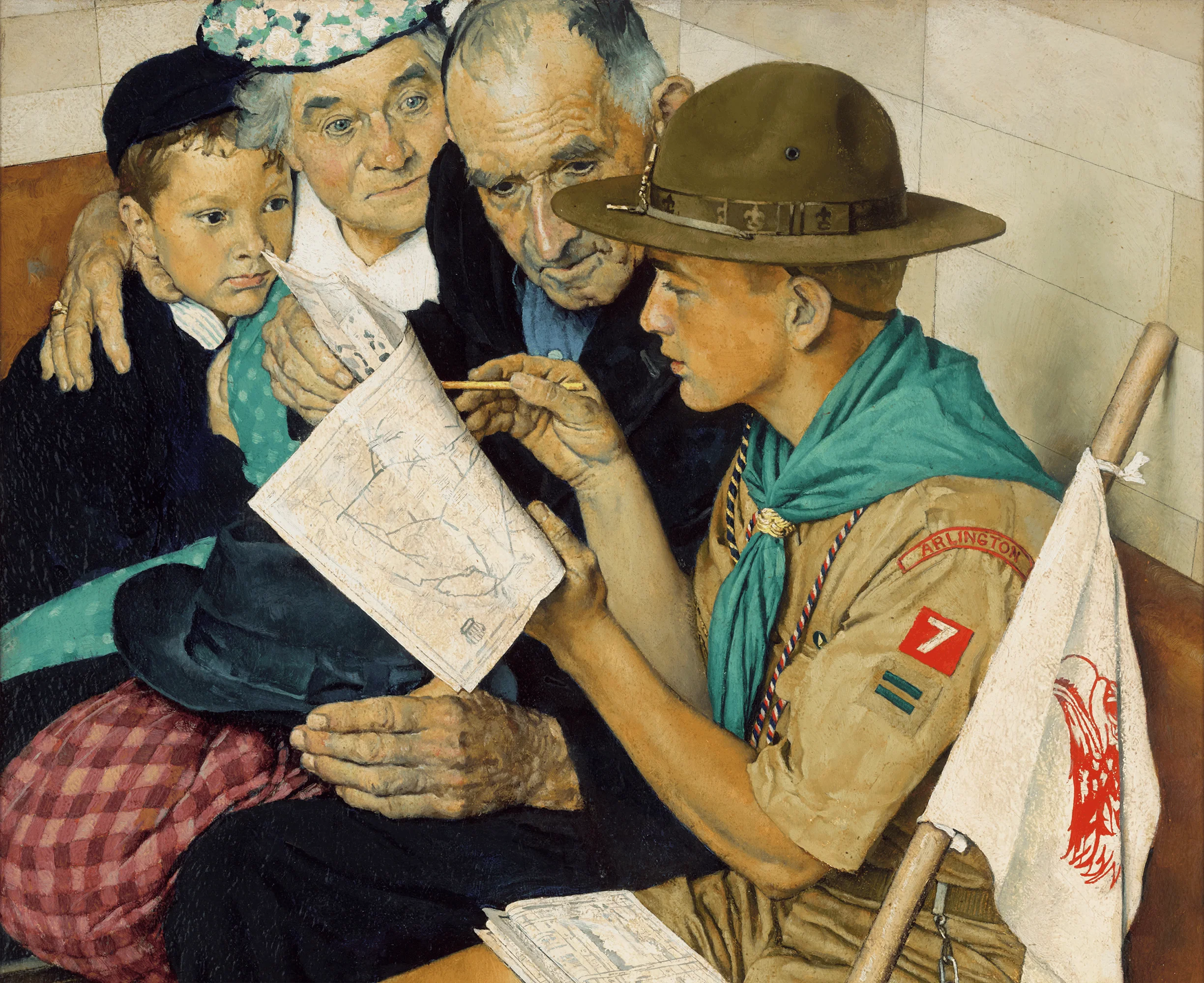 A Scout is Friendly by Norman Rockwell - Image 3