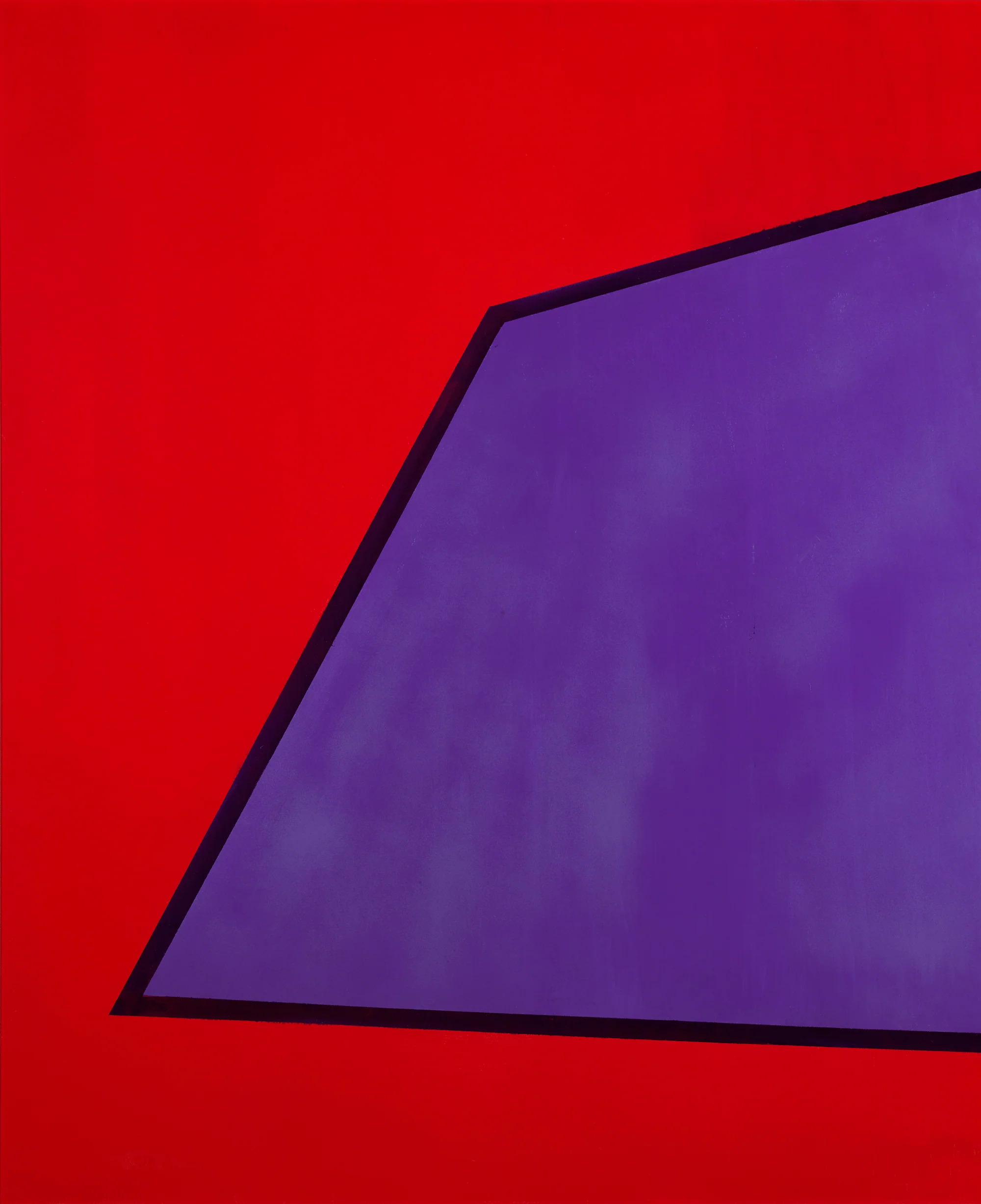 Abstract with Blue on Red by Frank Sinatra - Image 3