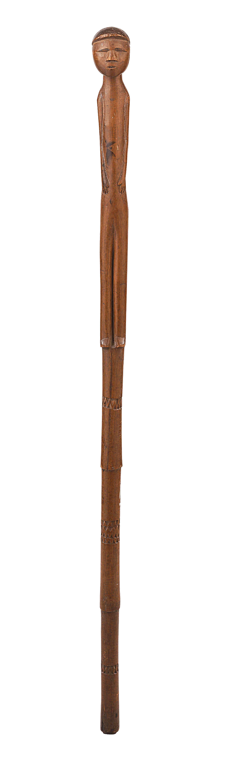 African Man Folk Art Cane - Image 3