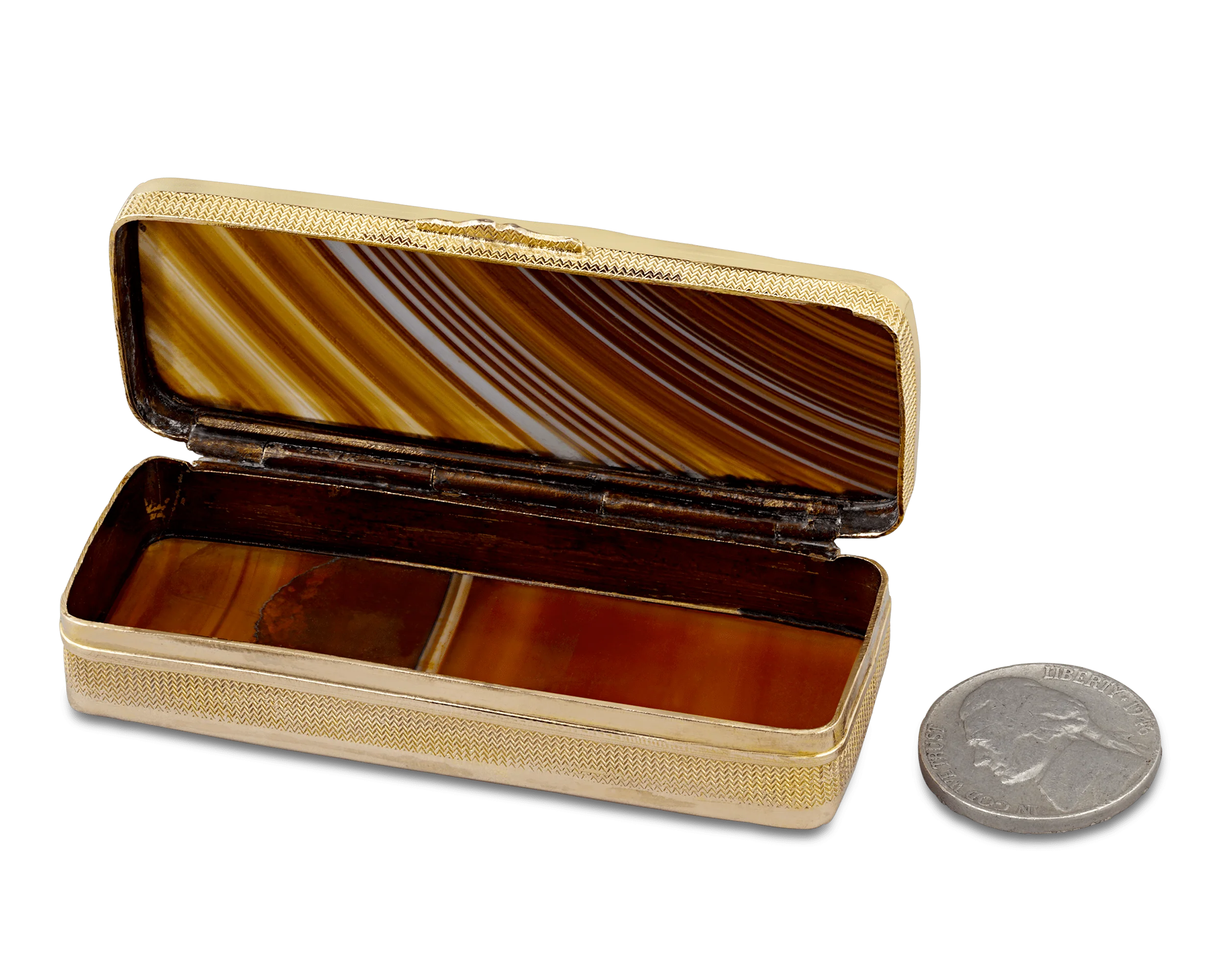 Agate Neoclassical Snuff Box - Image 2
