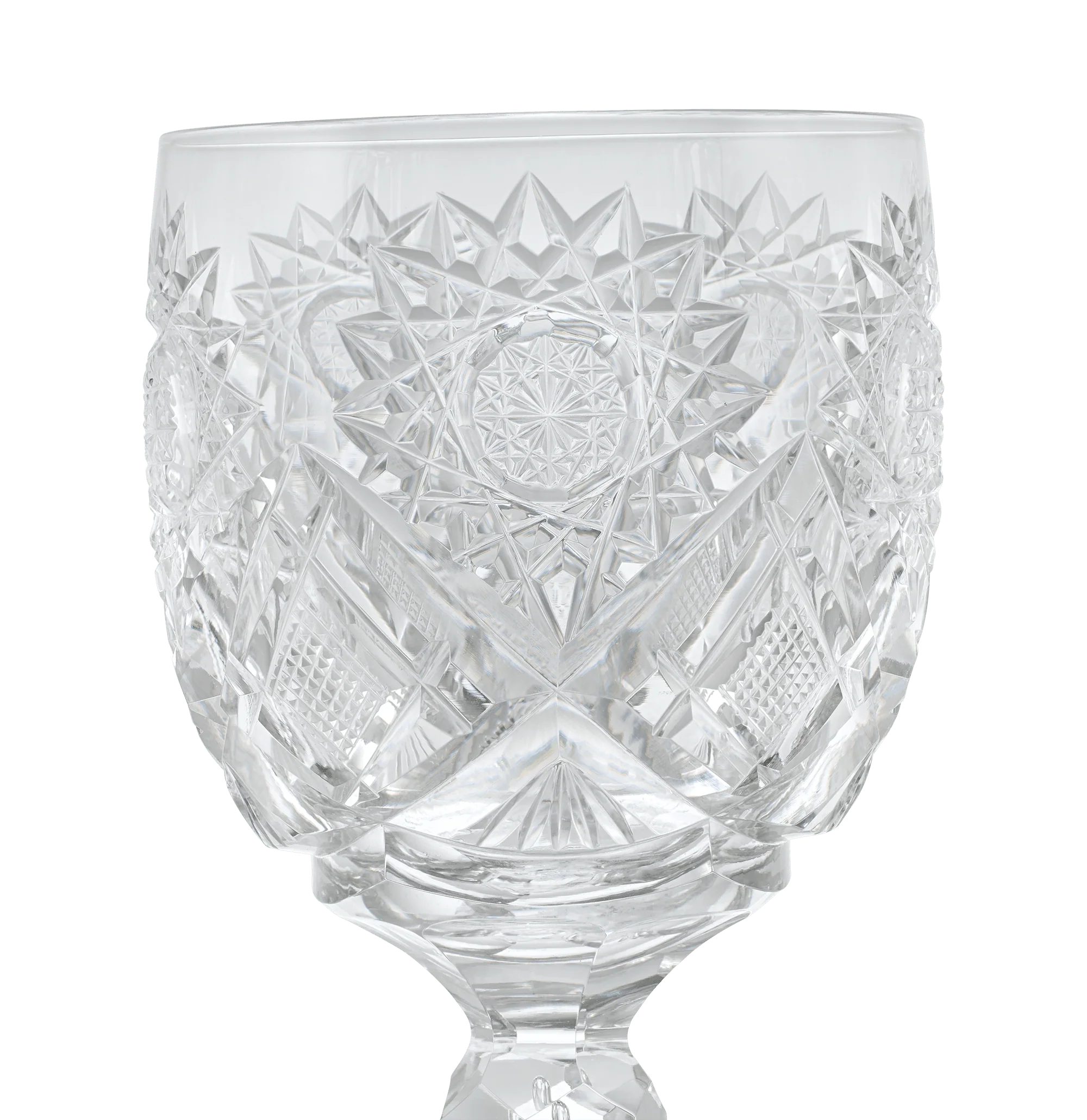 American Cut Glass Goblet in the Middlesex Pattern - Image 3