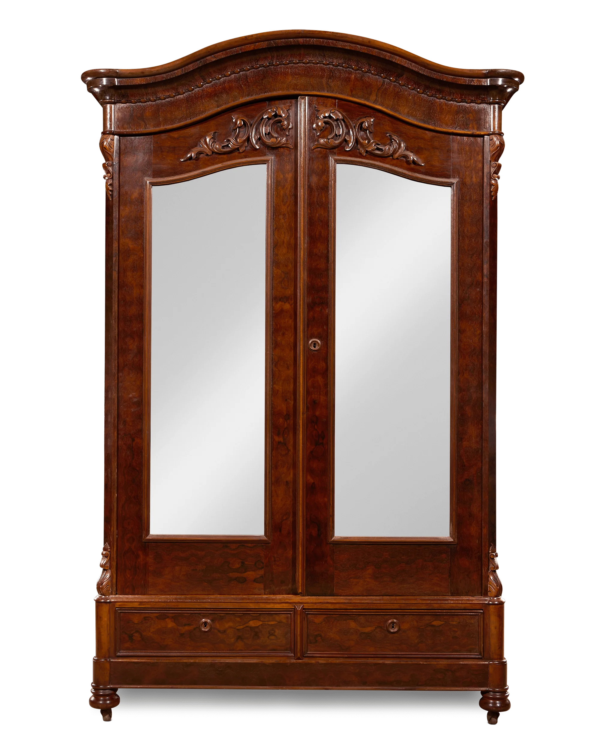 American Rococo Revival Armoire - Image 4
