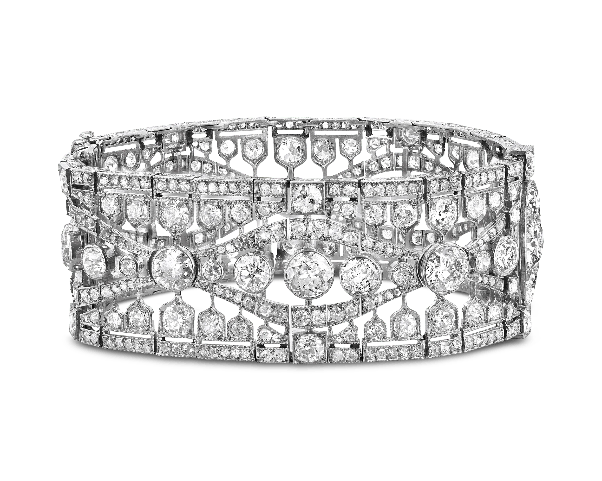Art Deco Diamond Bracelet, 30.00 Carats