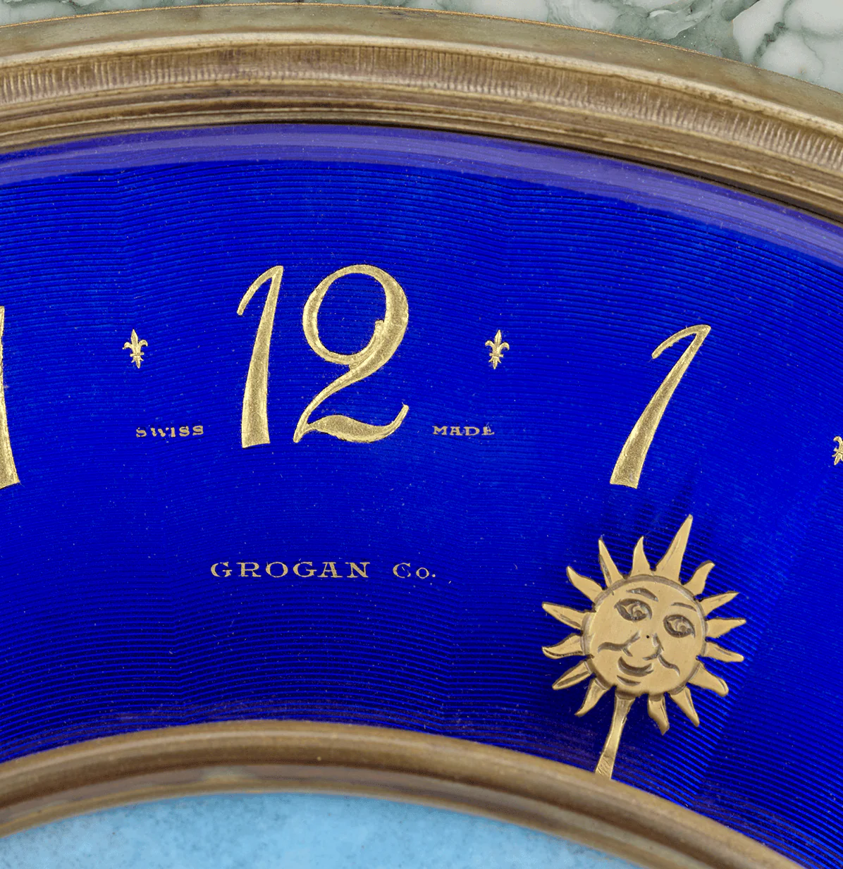 Art Deco Enamel Clock by Grogan Company - Image 6