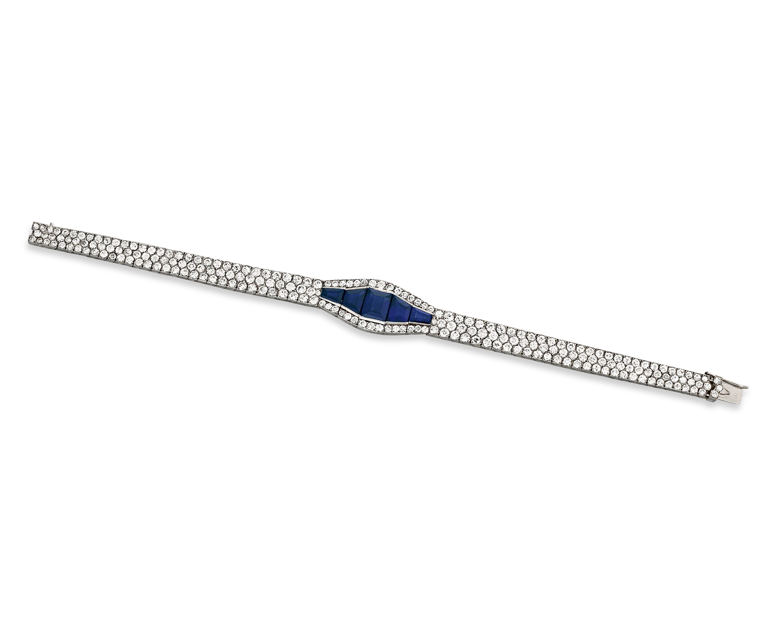 Art Deco Sapphire and Diamond Bracelet - Image 2