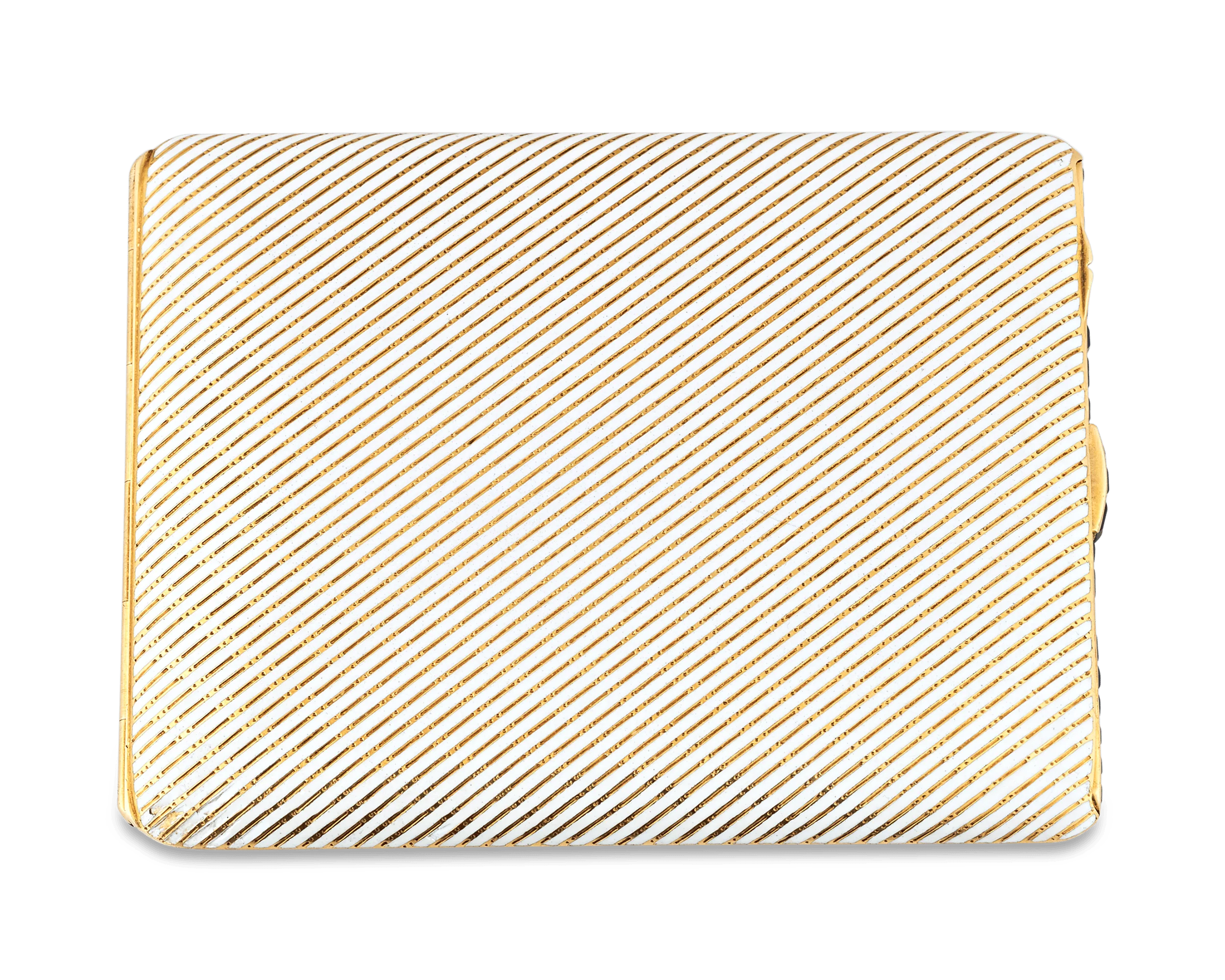 Art Deco Sapphire and Enamel Cigarette Case - Image 2