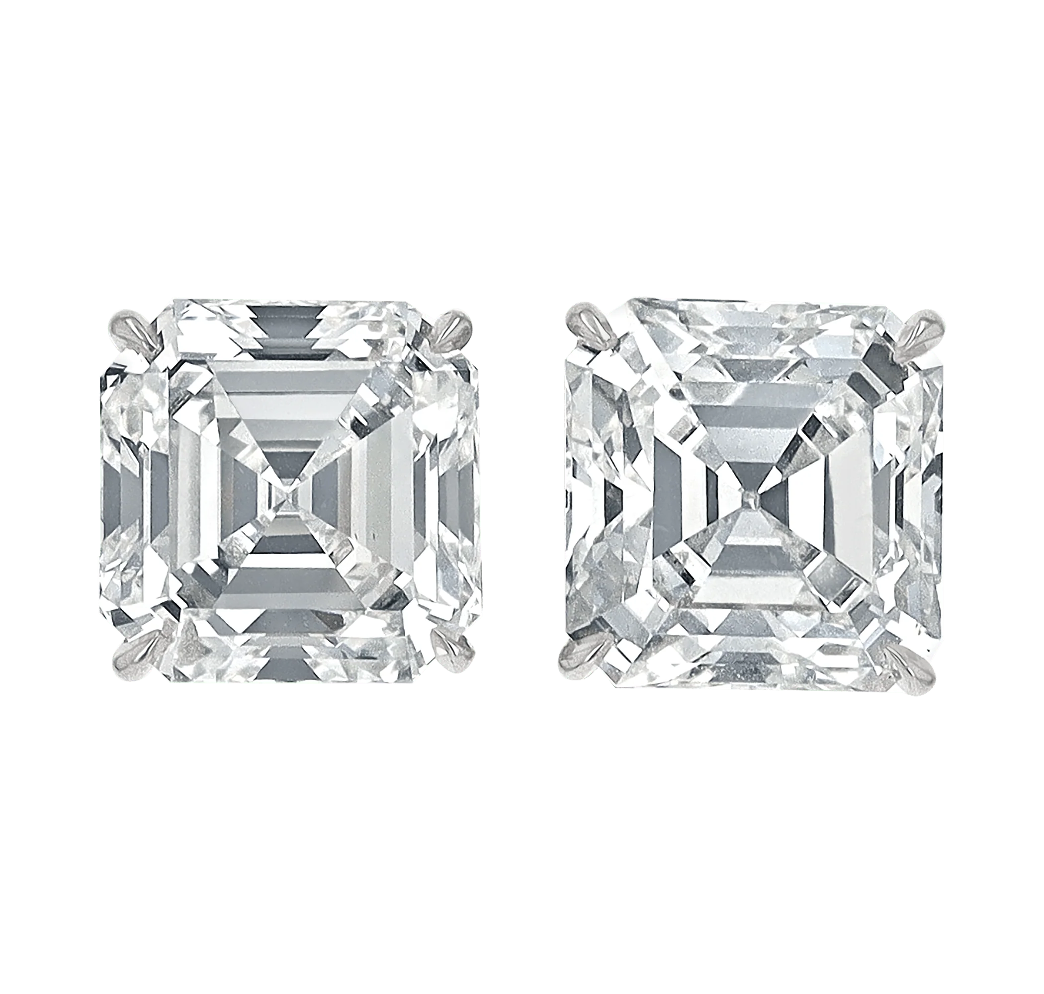 Asscher-Cut Diamond Earrings