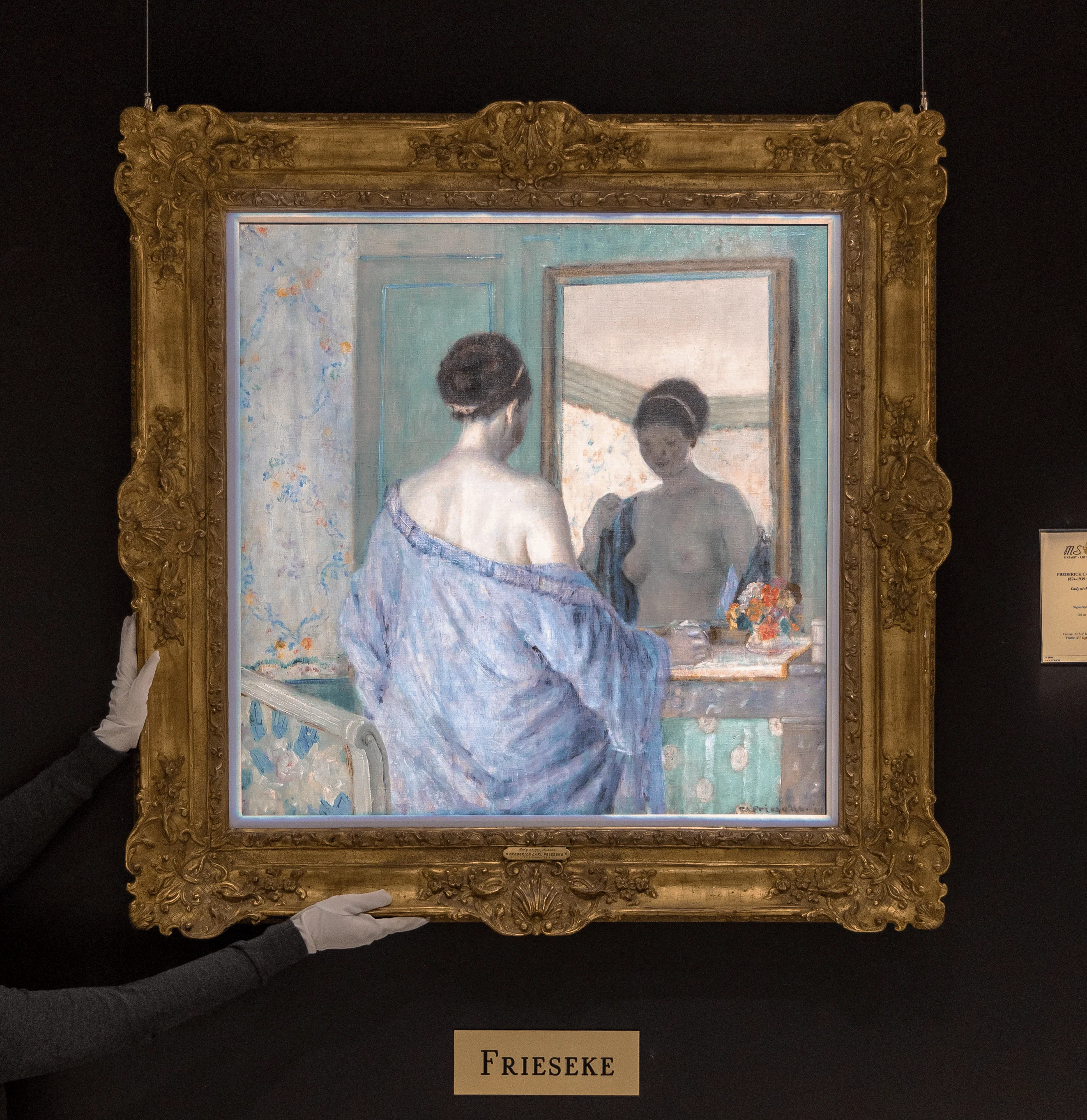 At the Mirror by Frederick Carl Frieseke - Image 6