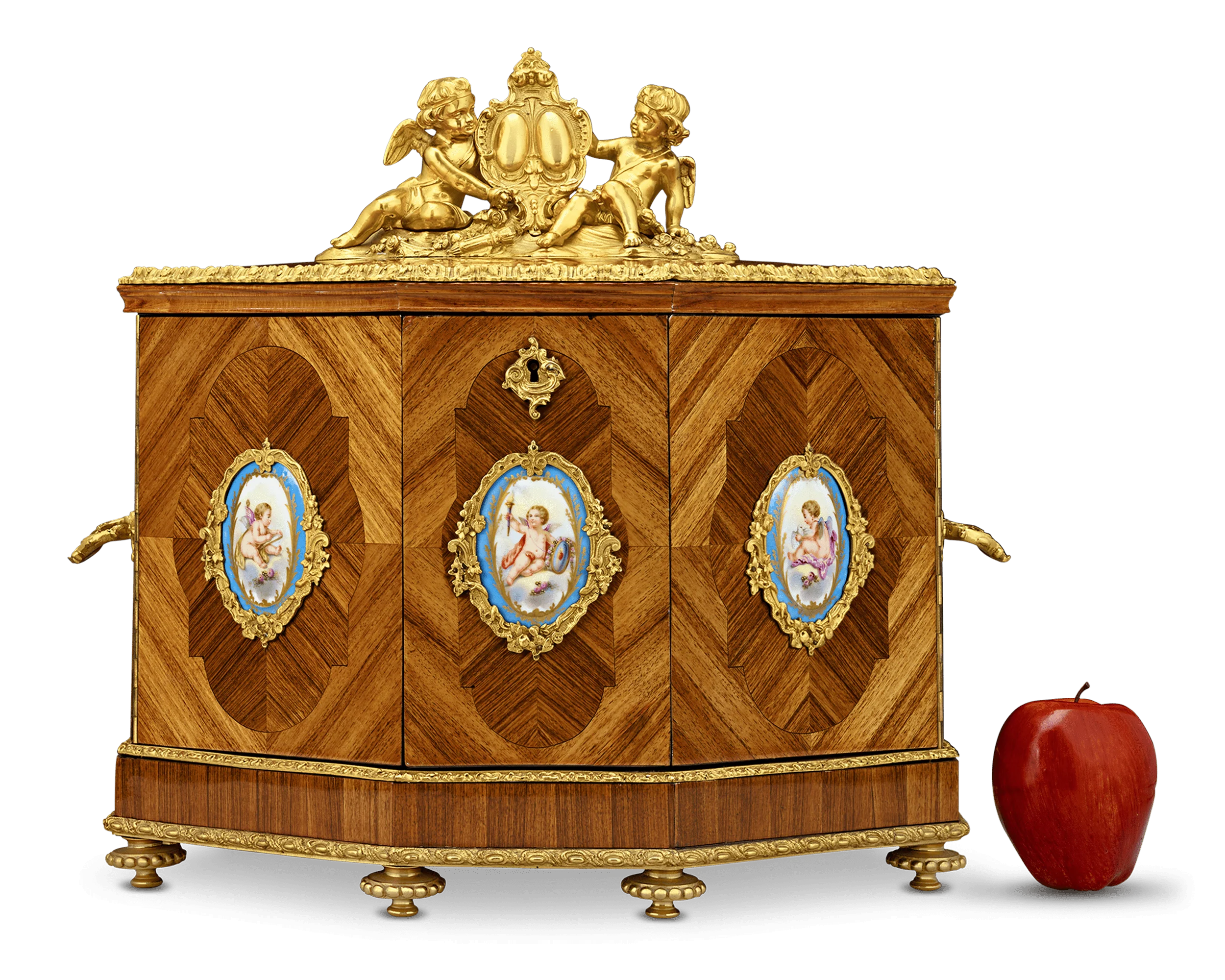 Baccarat Cave à Liqueur with Sèvres Porcelain - Image 6