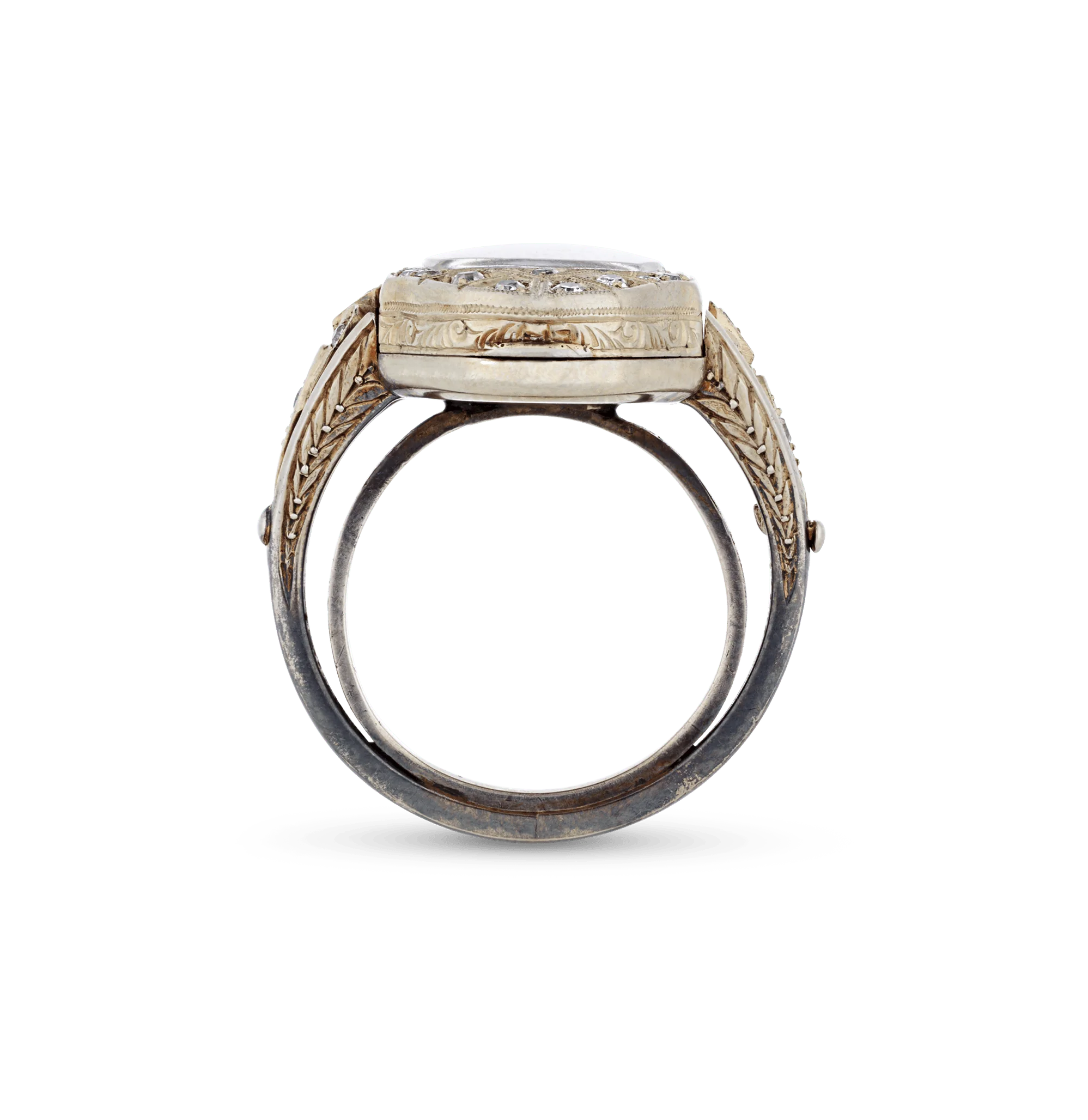 Belle Époque Diamond Watch Ring - Image 2