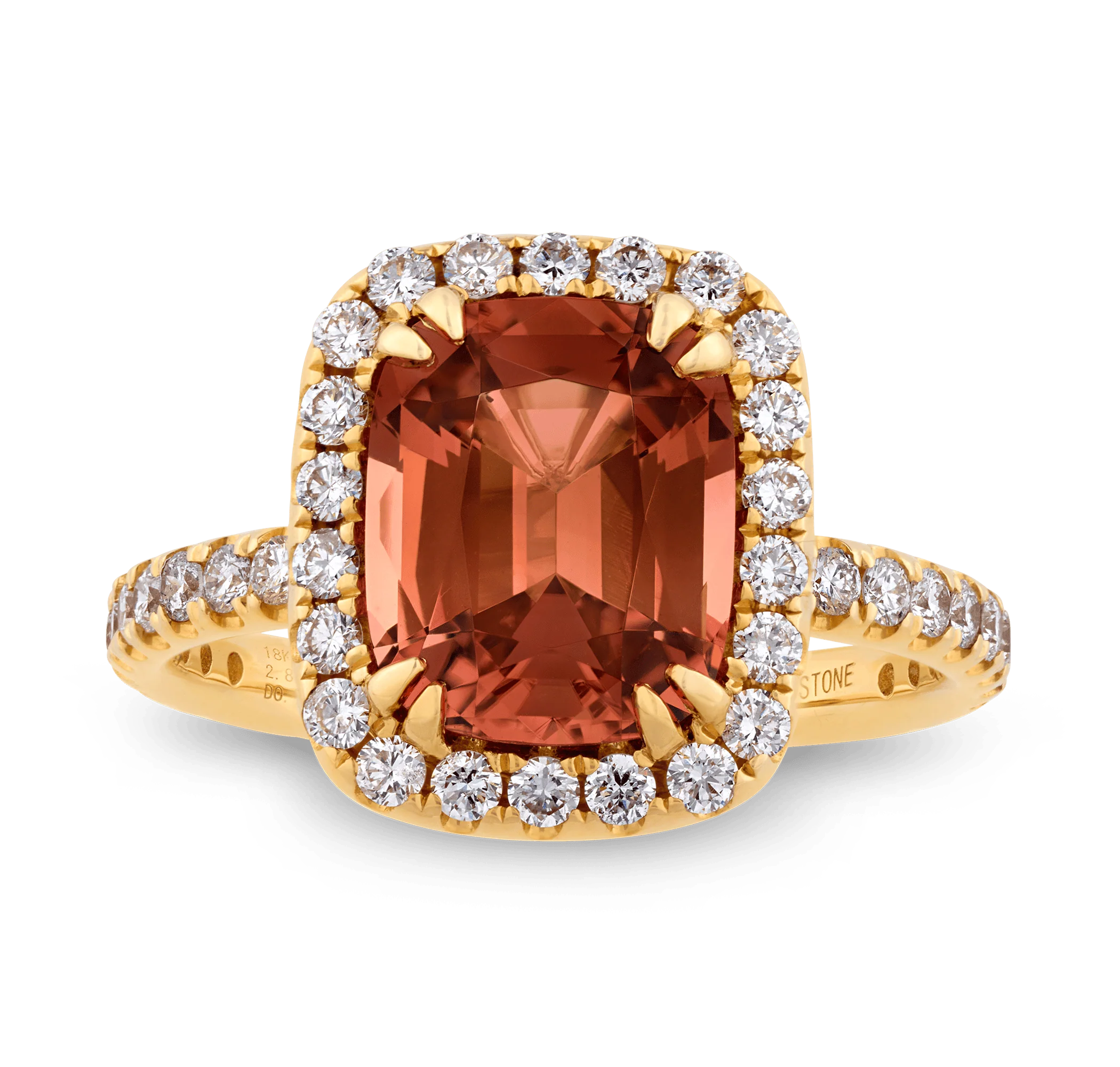 Bi-Color Tourmaline Ring, 2.84 Carats