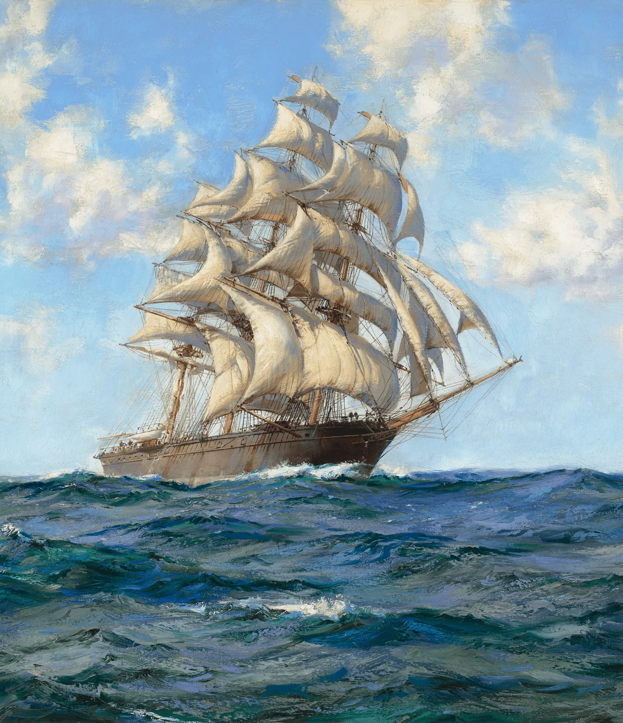 Blue Seas—The Maitland by Montague Dawson - Image 3
