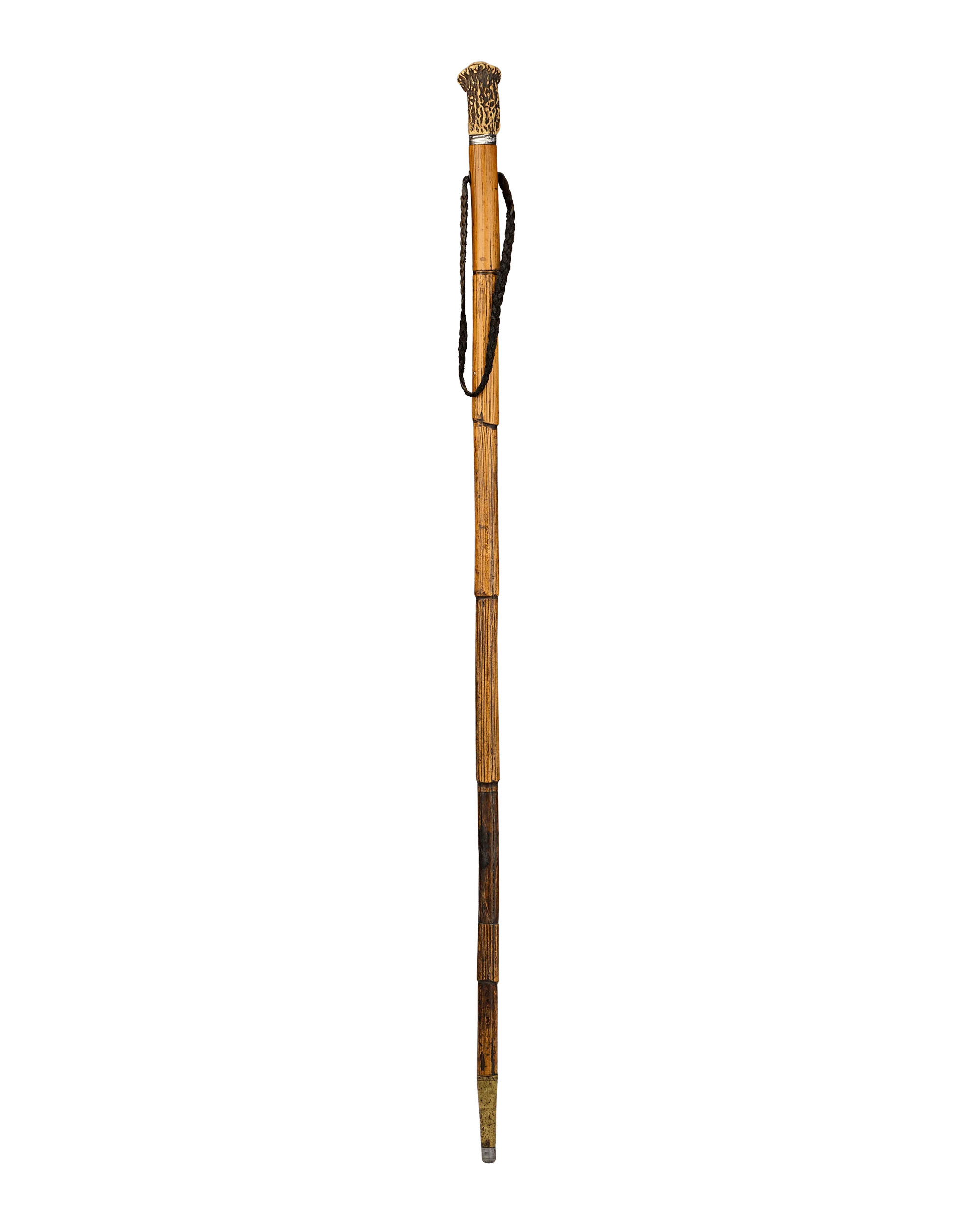 Blue Steel Sword Cane with Antler Handle - Image 5