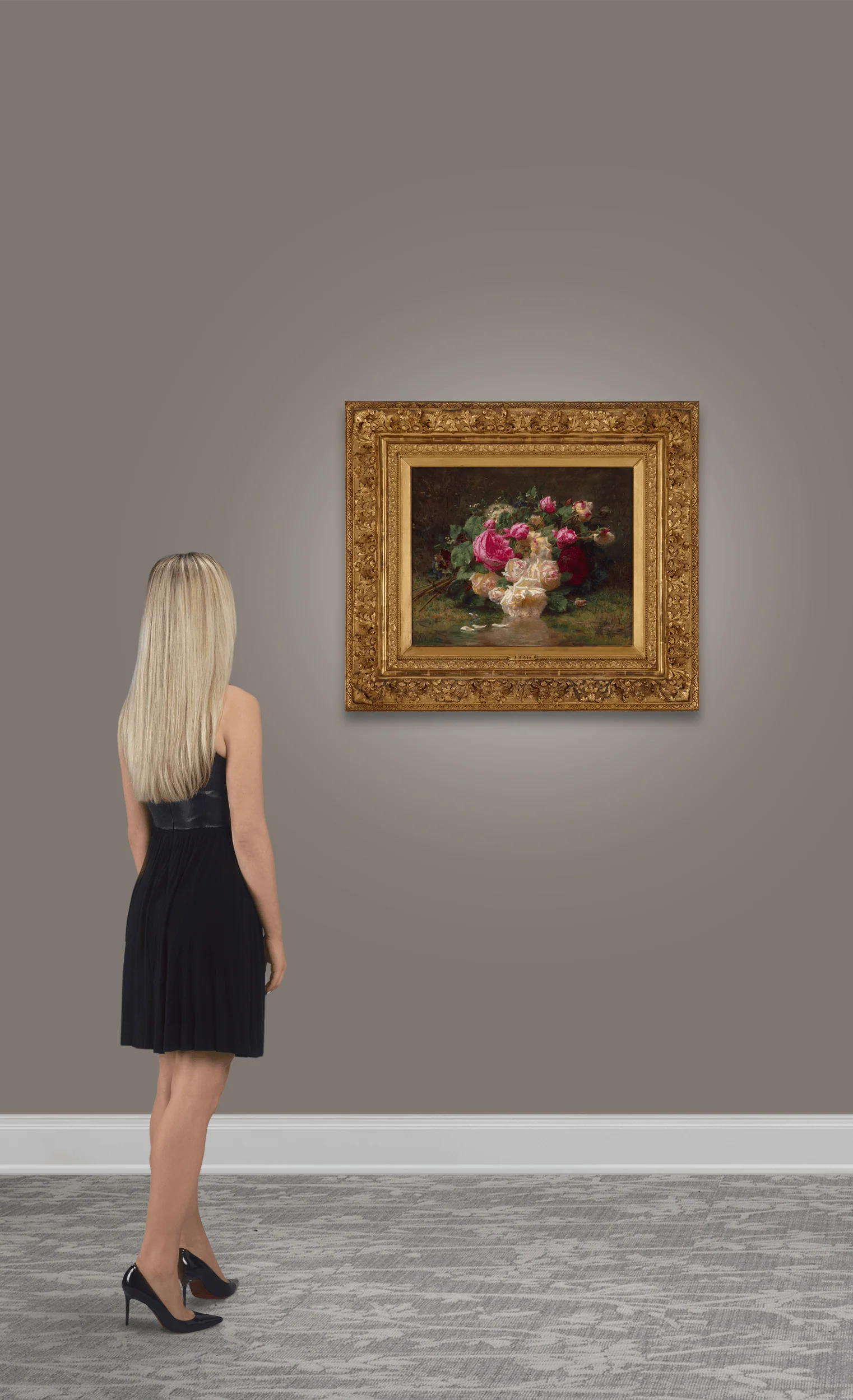 Bouquet of Flowers in the Countryside by Jean-Baptiste Robie - Image 5