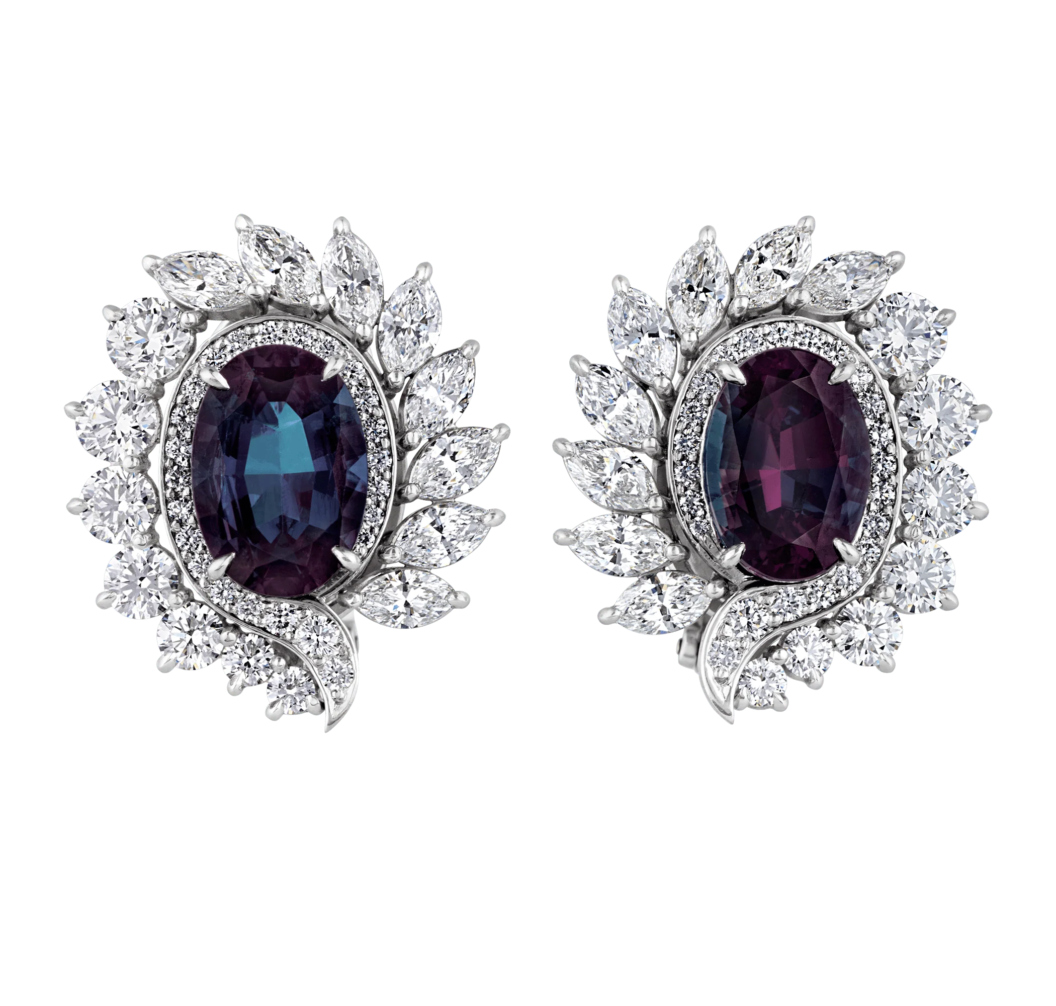 Brazilian Alexandrite Earrings, 9.04 Carats - Image 3