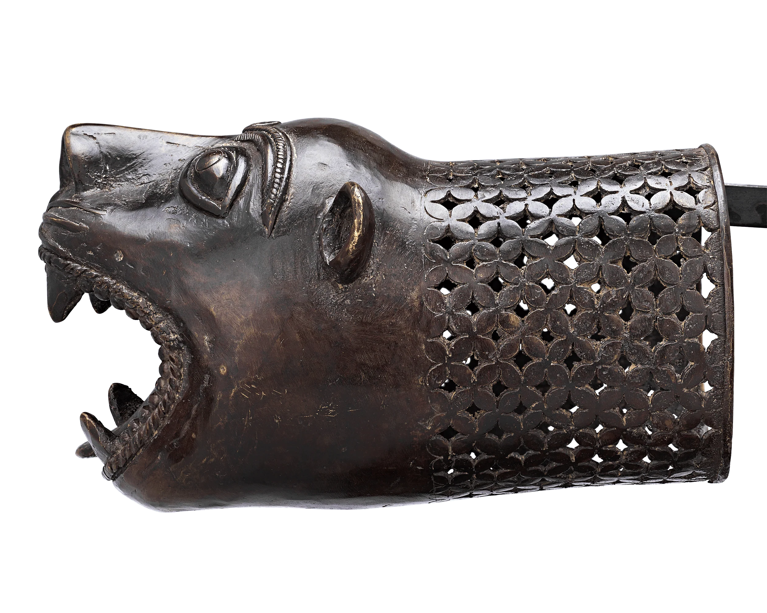 Bronze Palanquin Leopard Finial