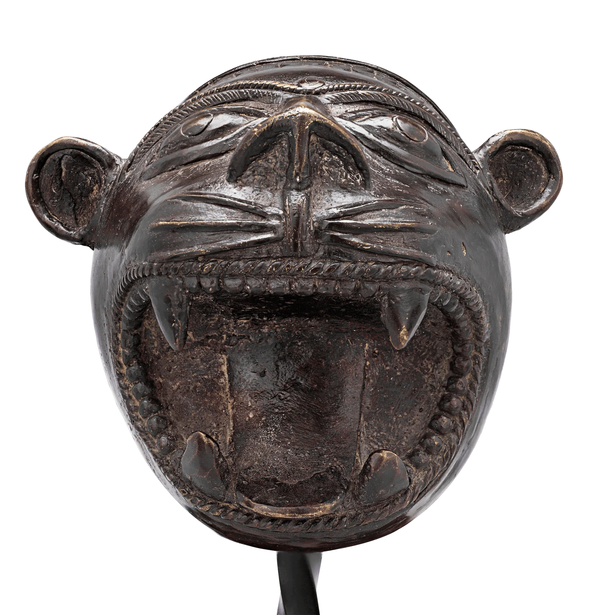 Bronze Palanquin Leopard Finial - Image 2
