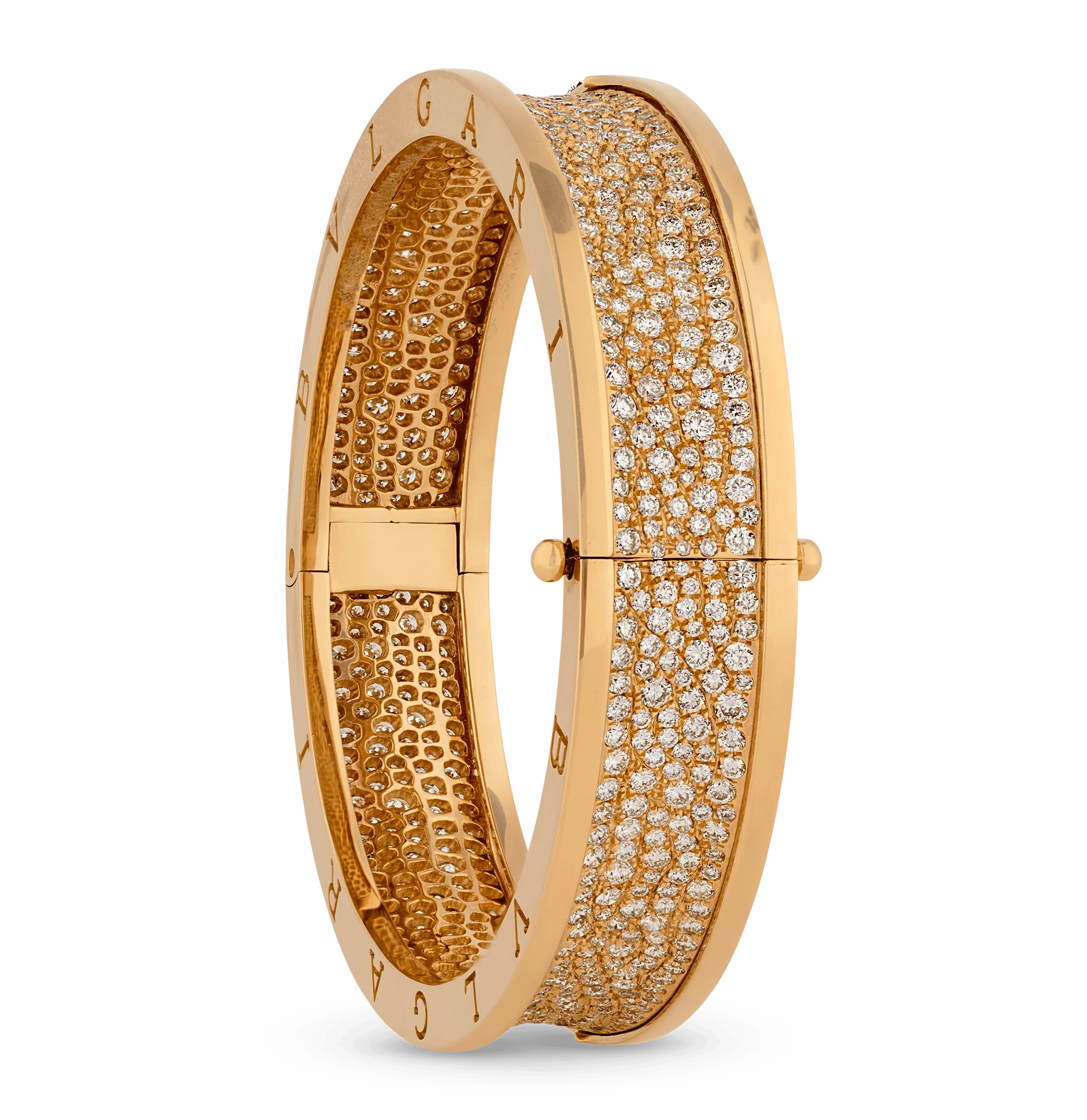Bulgari B.zero1 Rose Gold and Diamond Bracelet - Image 2