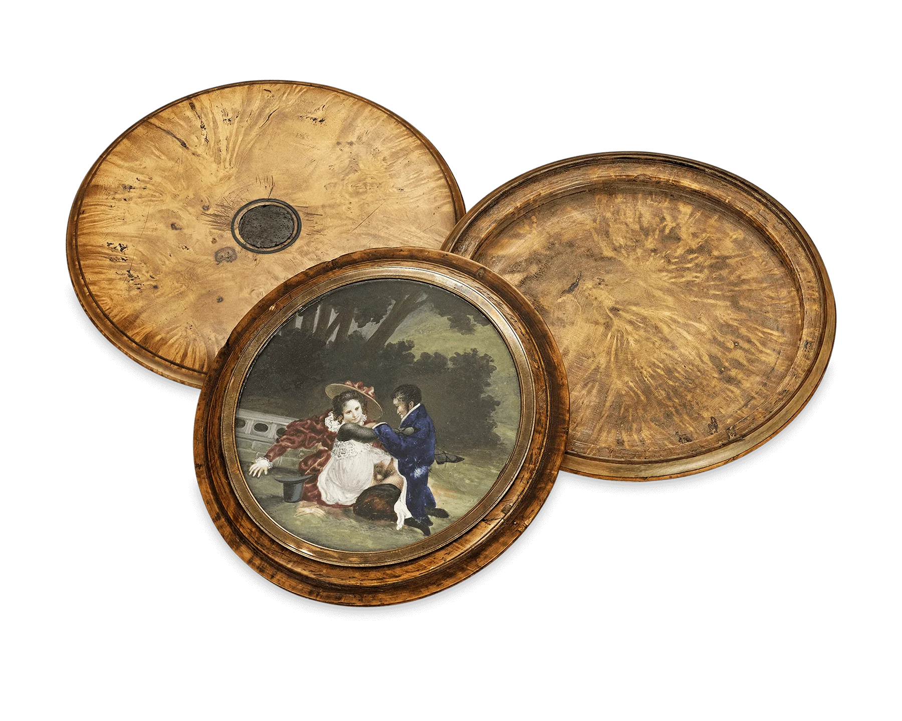 Burlwood Erotic Snuff Box  - Image 3