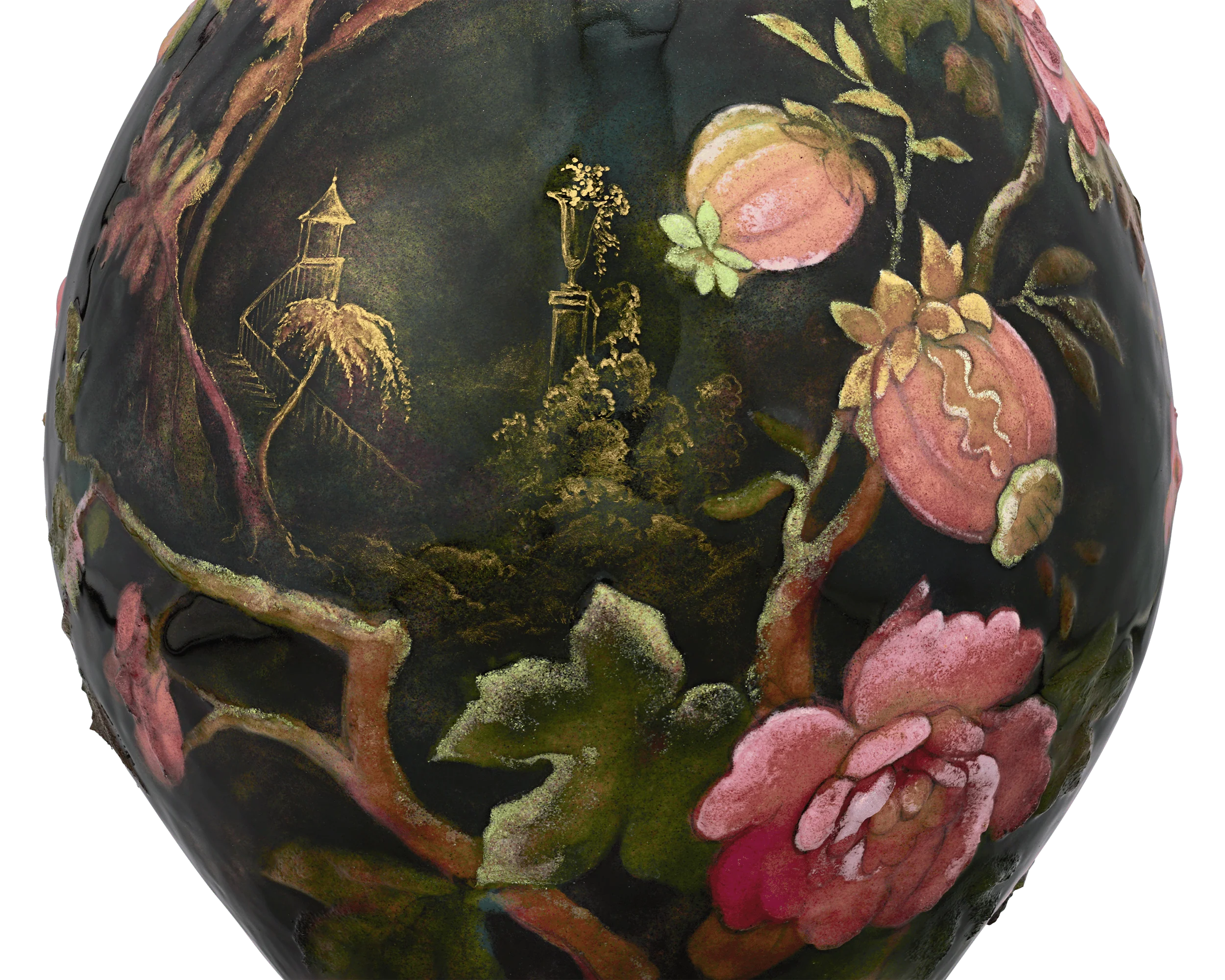 Camille Fauré Pink Blossom Vase - Image 3