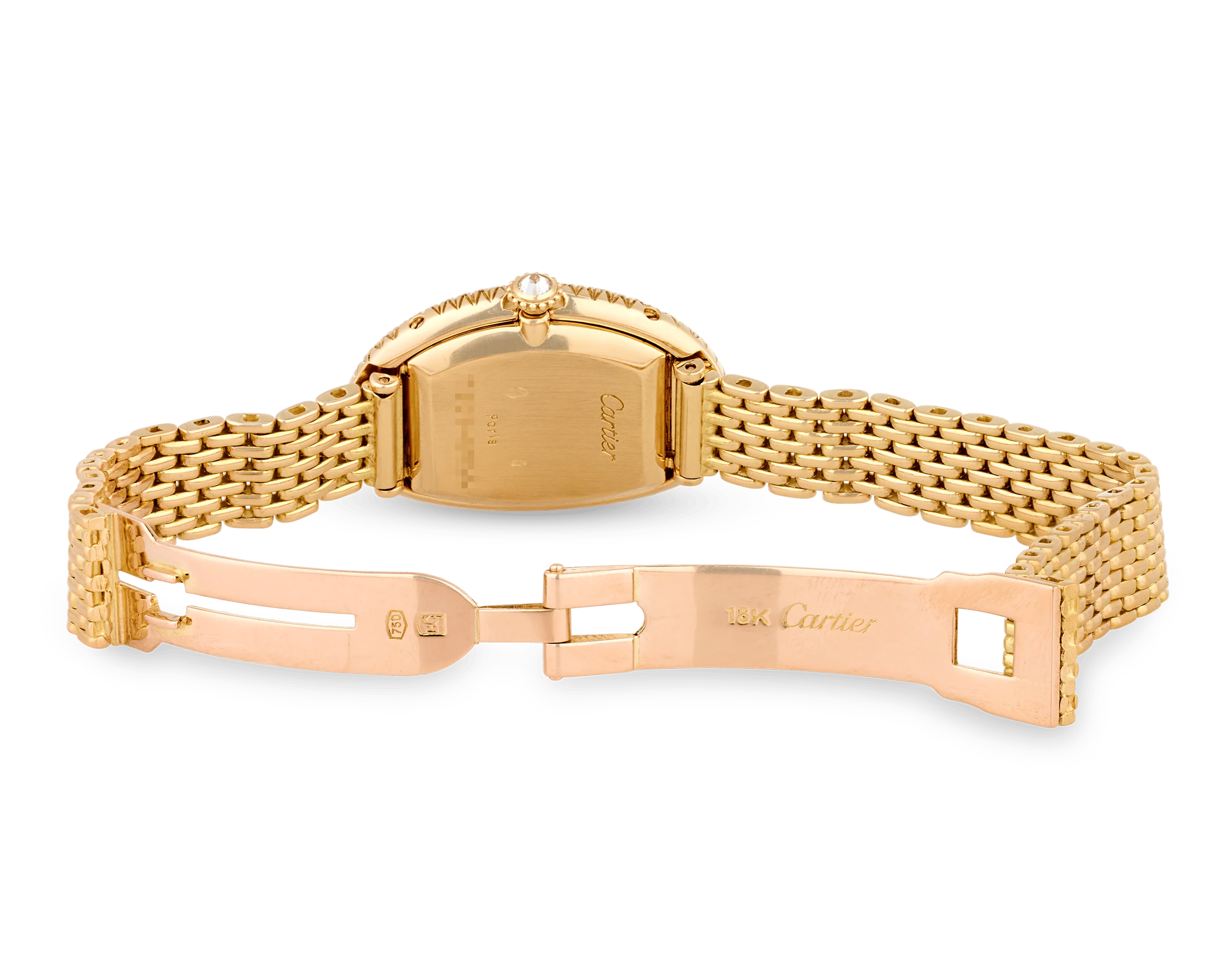 Cartier Baignoire Gold and Diamond Watch - Image 3