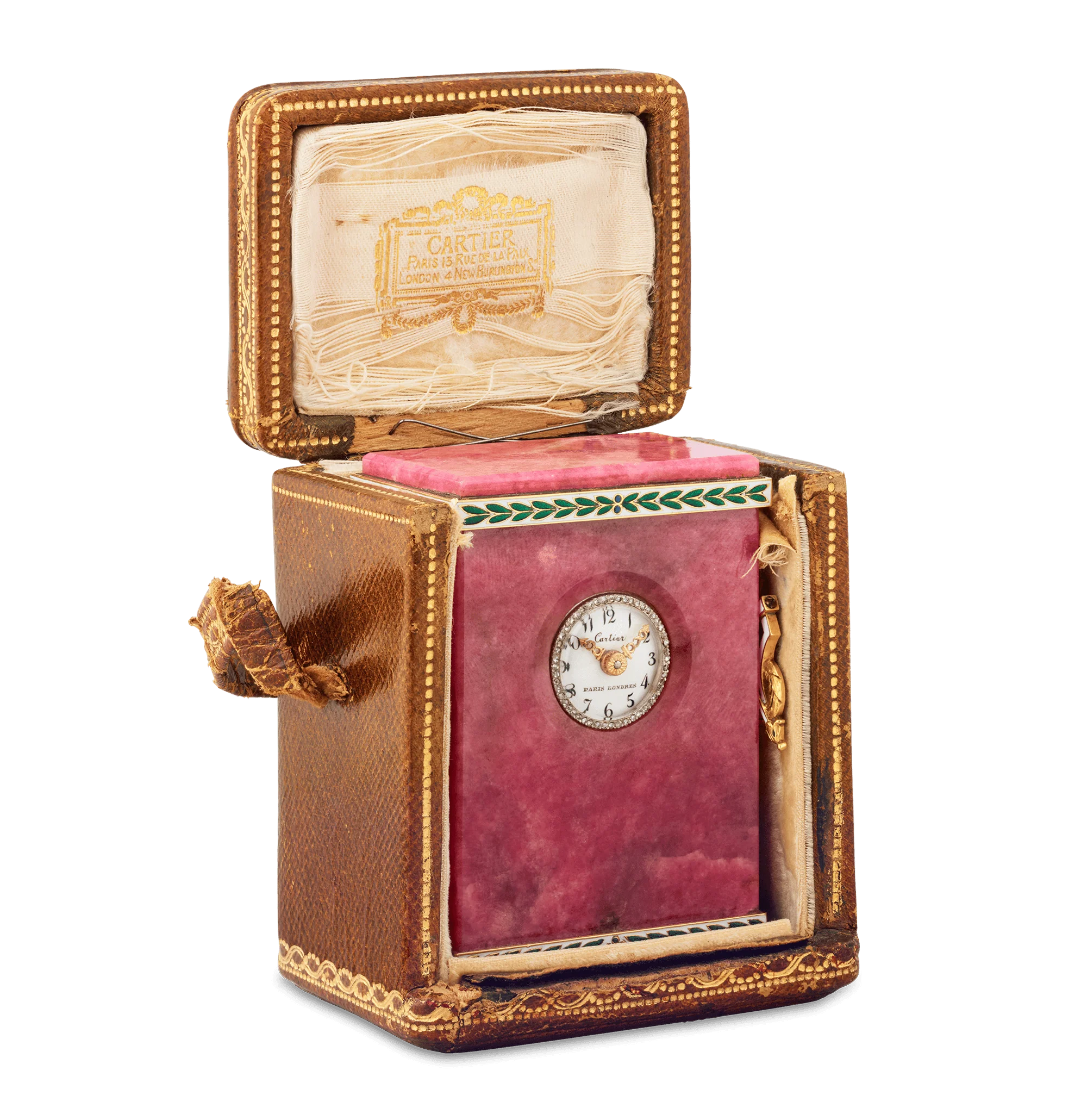 Cartier Belle Époque Rhodonite Clock - Image 2