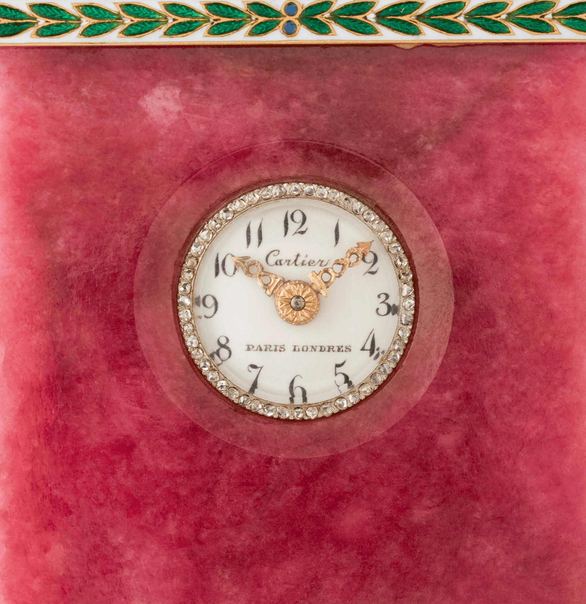 Cartier Belle Époque Rhodonite Clock - Image 4