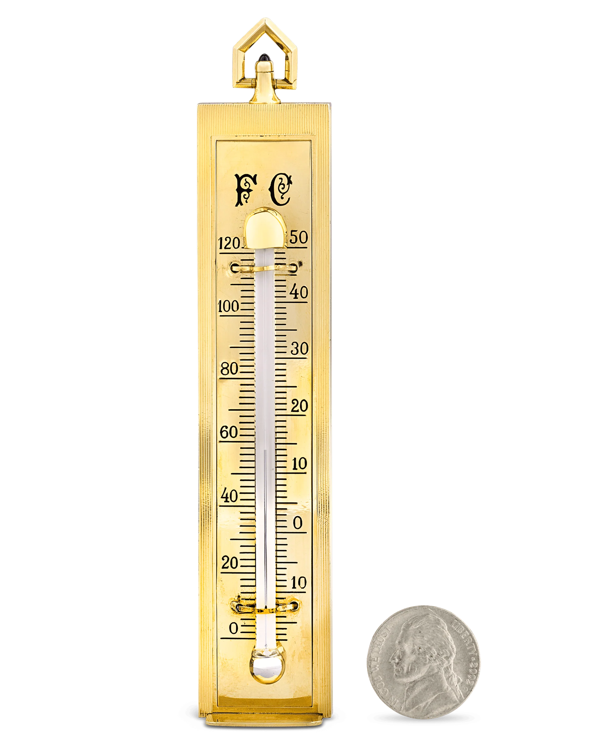 Cartier Thermometer, 14K Gold - Image 5