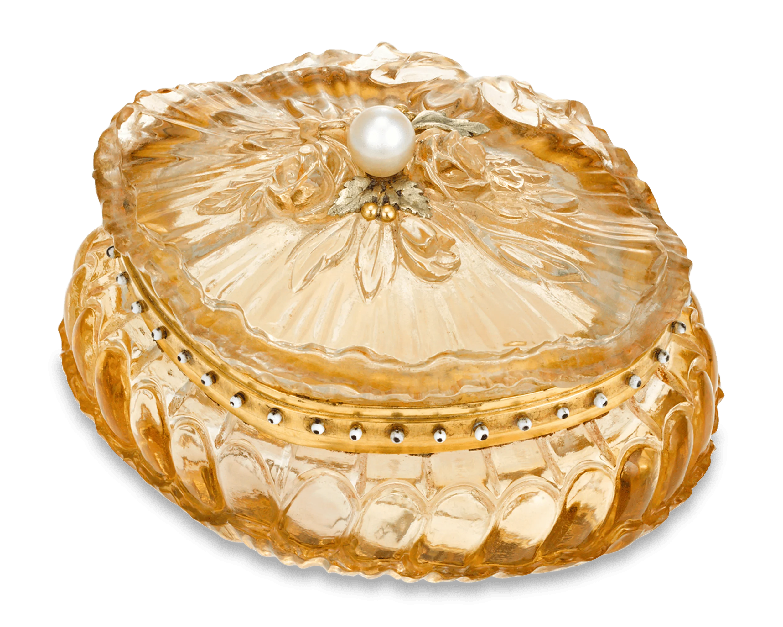 Carved Citrine Box - Image 2