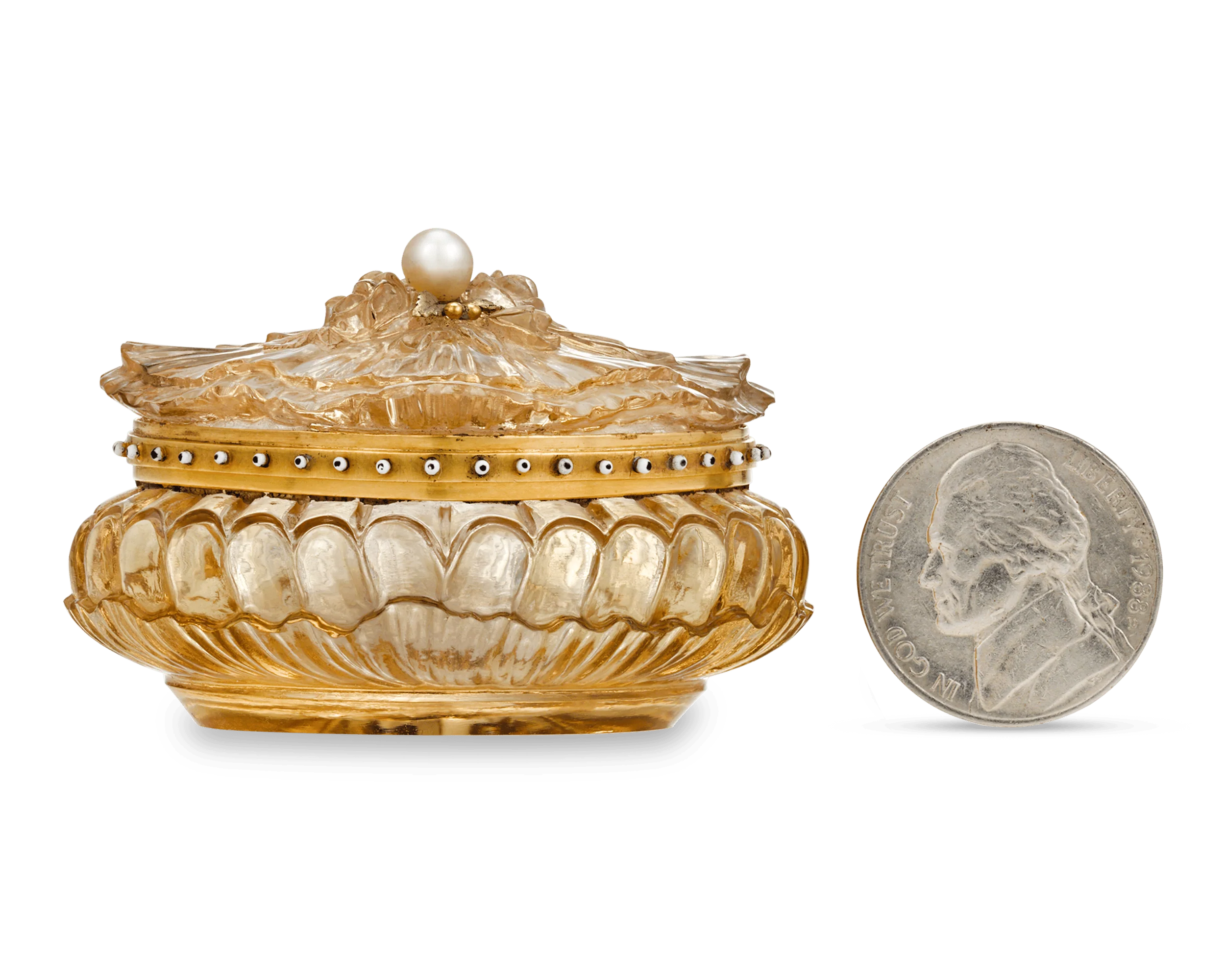 Carved Citrine Box - Image 5