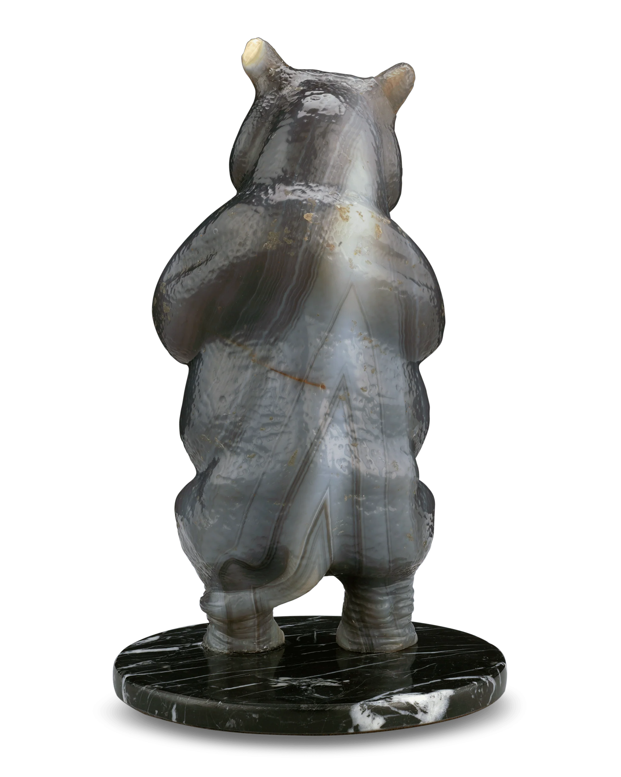 Carved Quartz Hippopotamus by Andreas von Zadora-Gerlof - Image 4