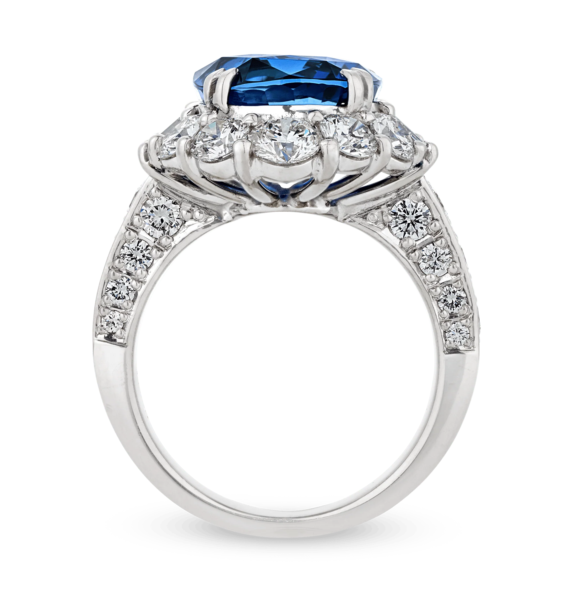 Ceylon Sapphire Ring, Unheated, 8.37 Carats - Image 4