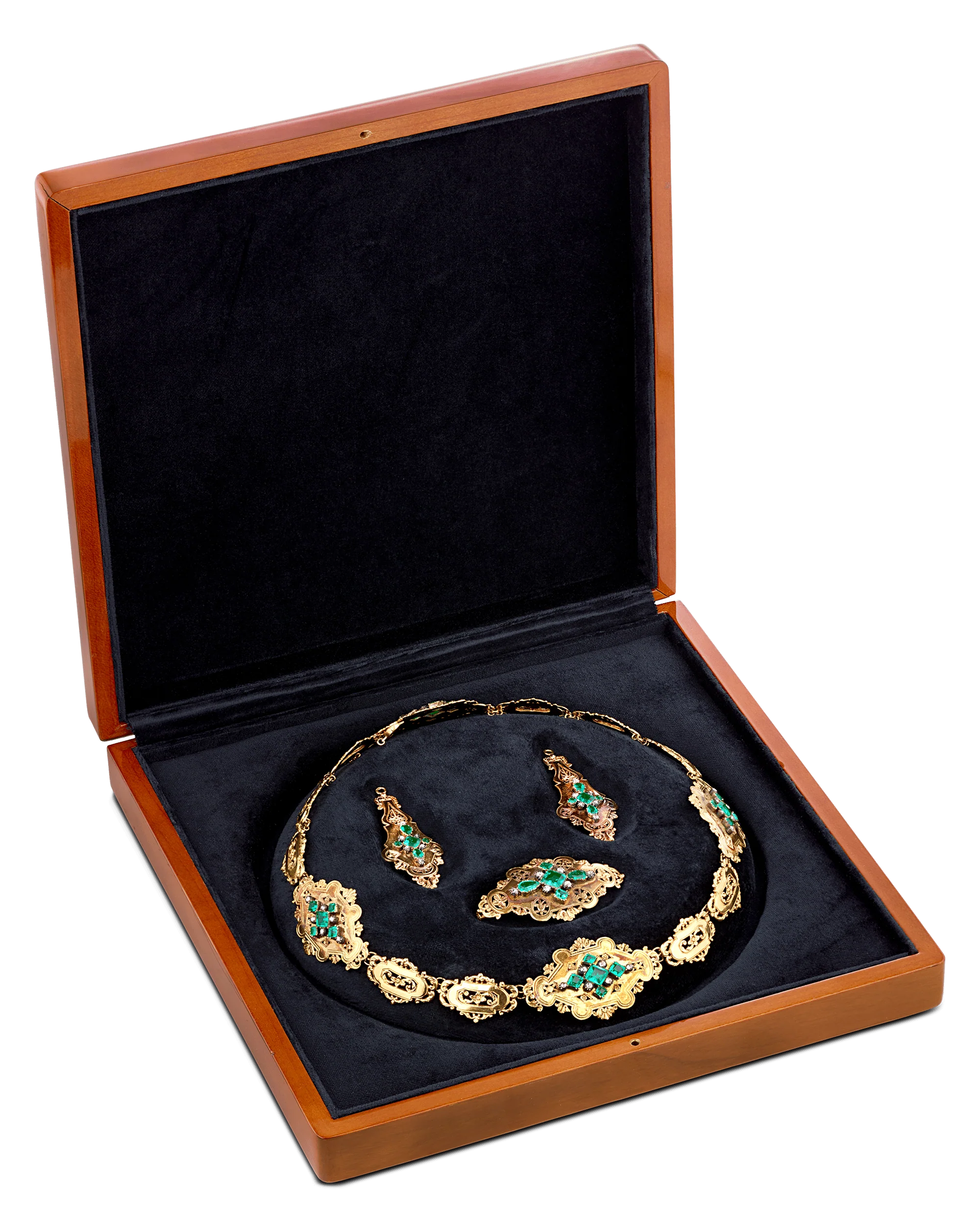 Charles X-Period Emerald Suite - Image 2