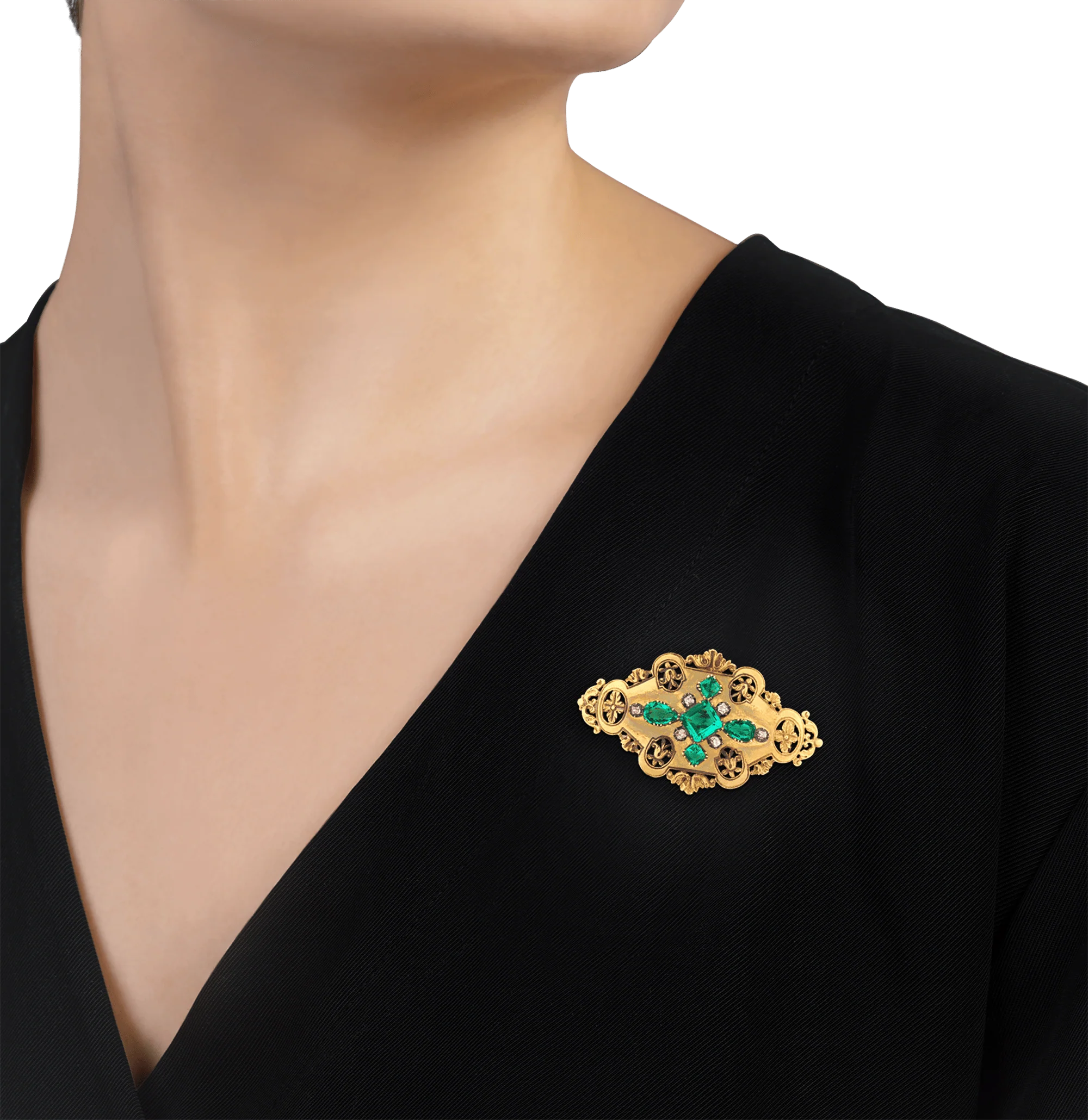 Charles X-Period Emerald Suite - Image 7