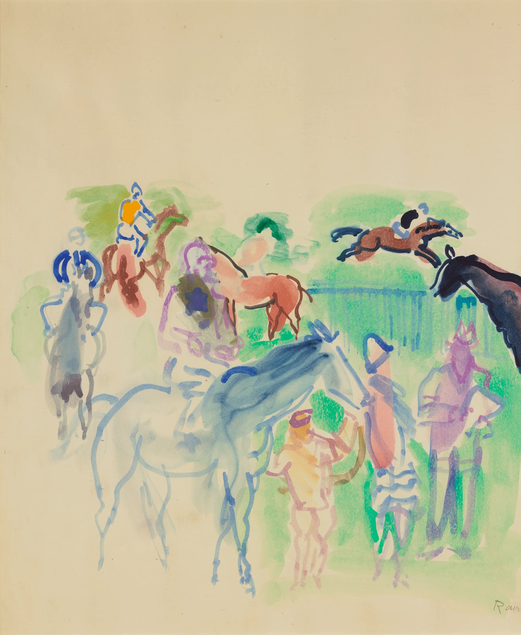 Chevaux de courses by Raoul Dufy - Image 3