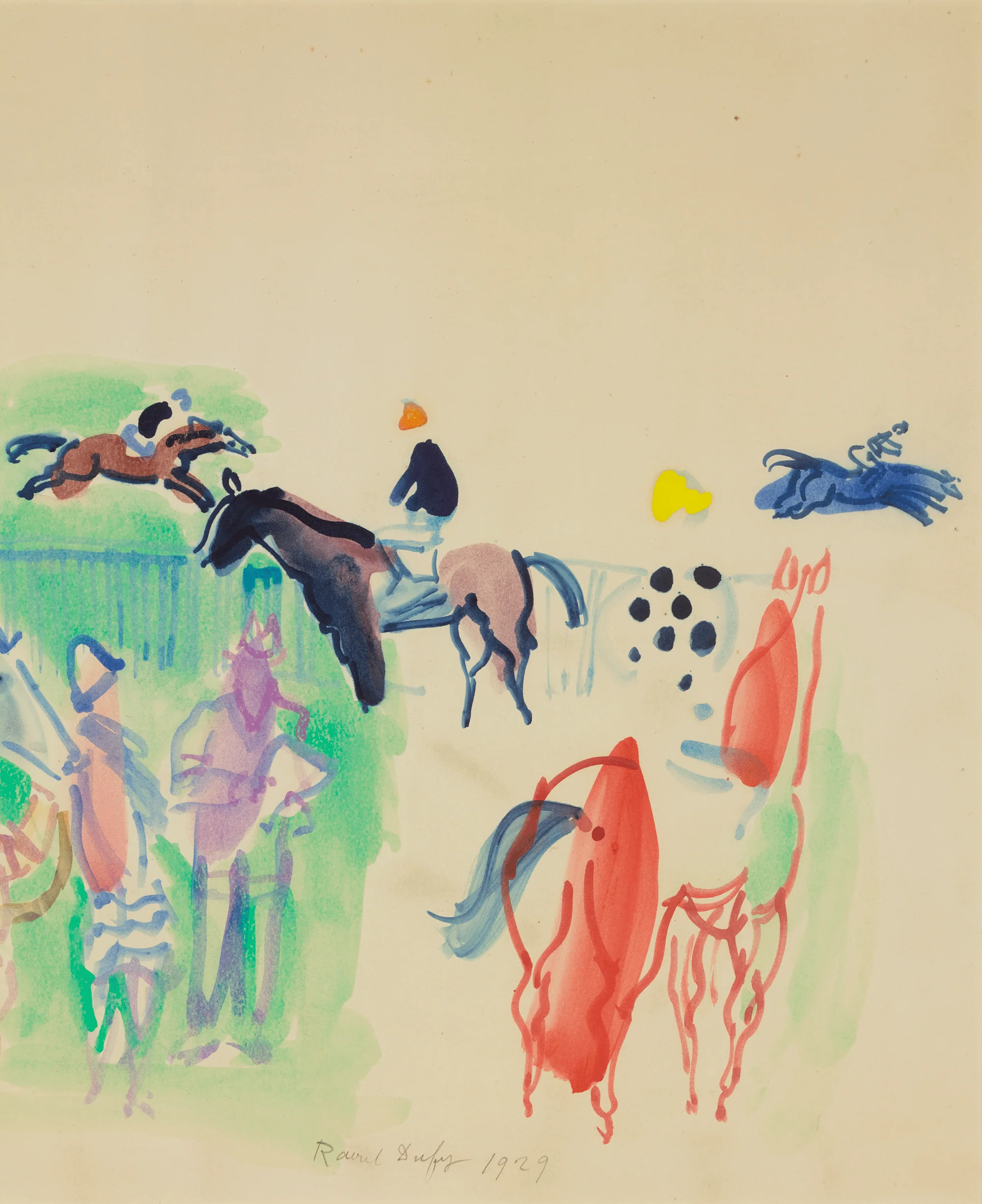 Chevaux de courses by Raoul Dufy - Image 4