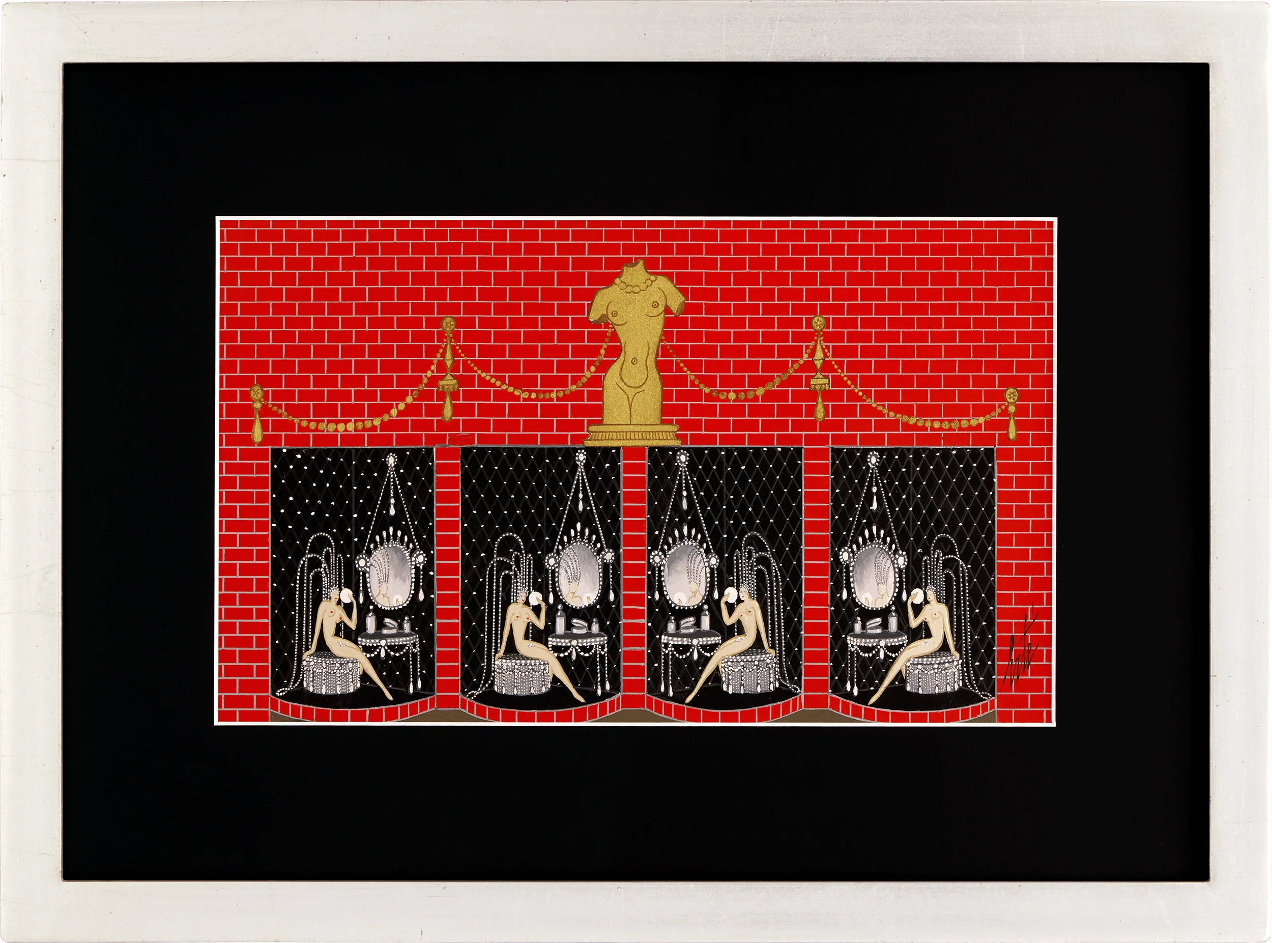 Chez les nues by Erté - Image 2