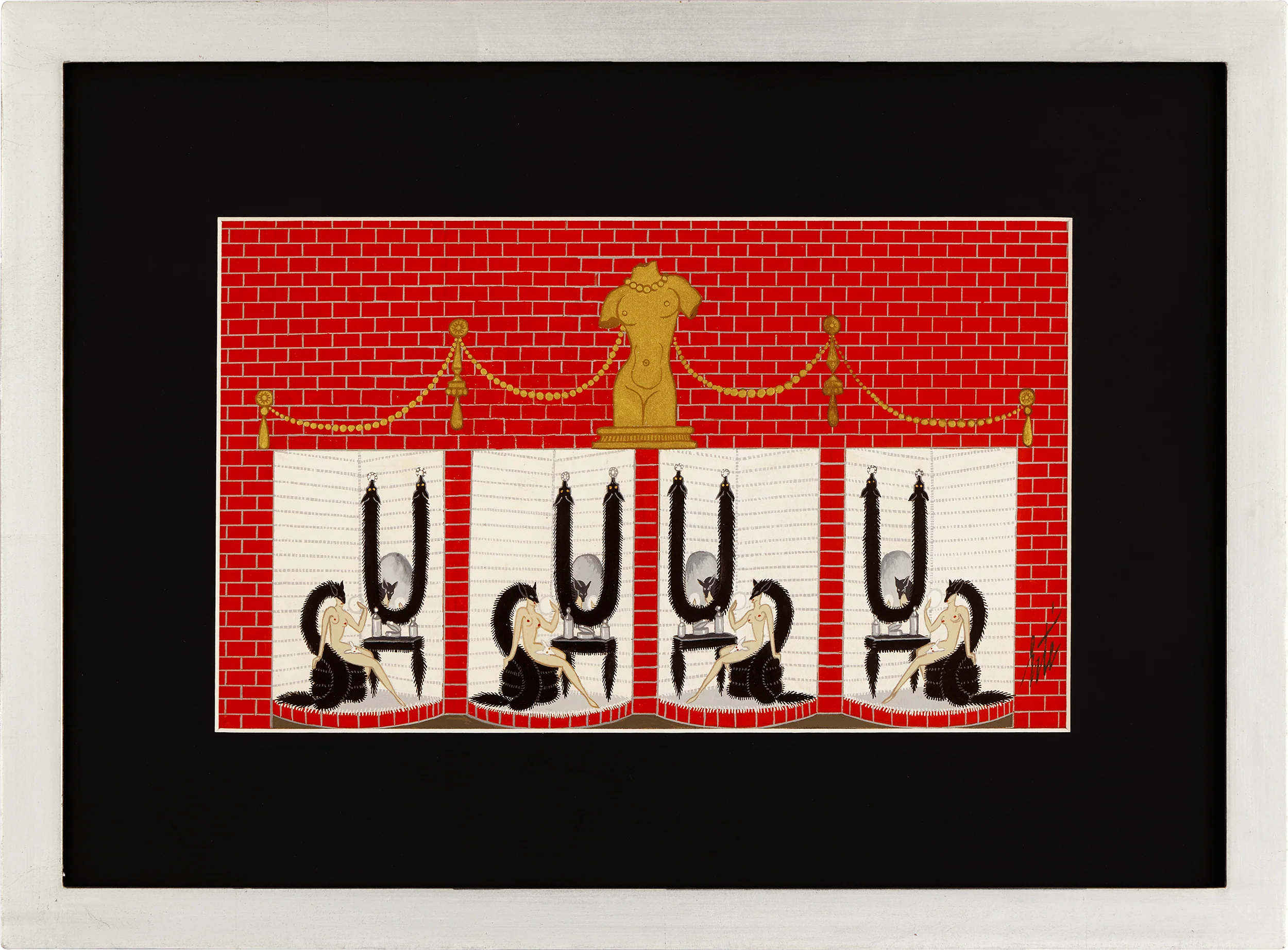 Chez les nues pour Roland Petit I by Erté - Image 2