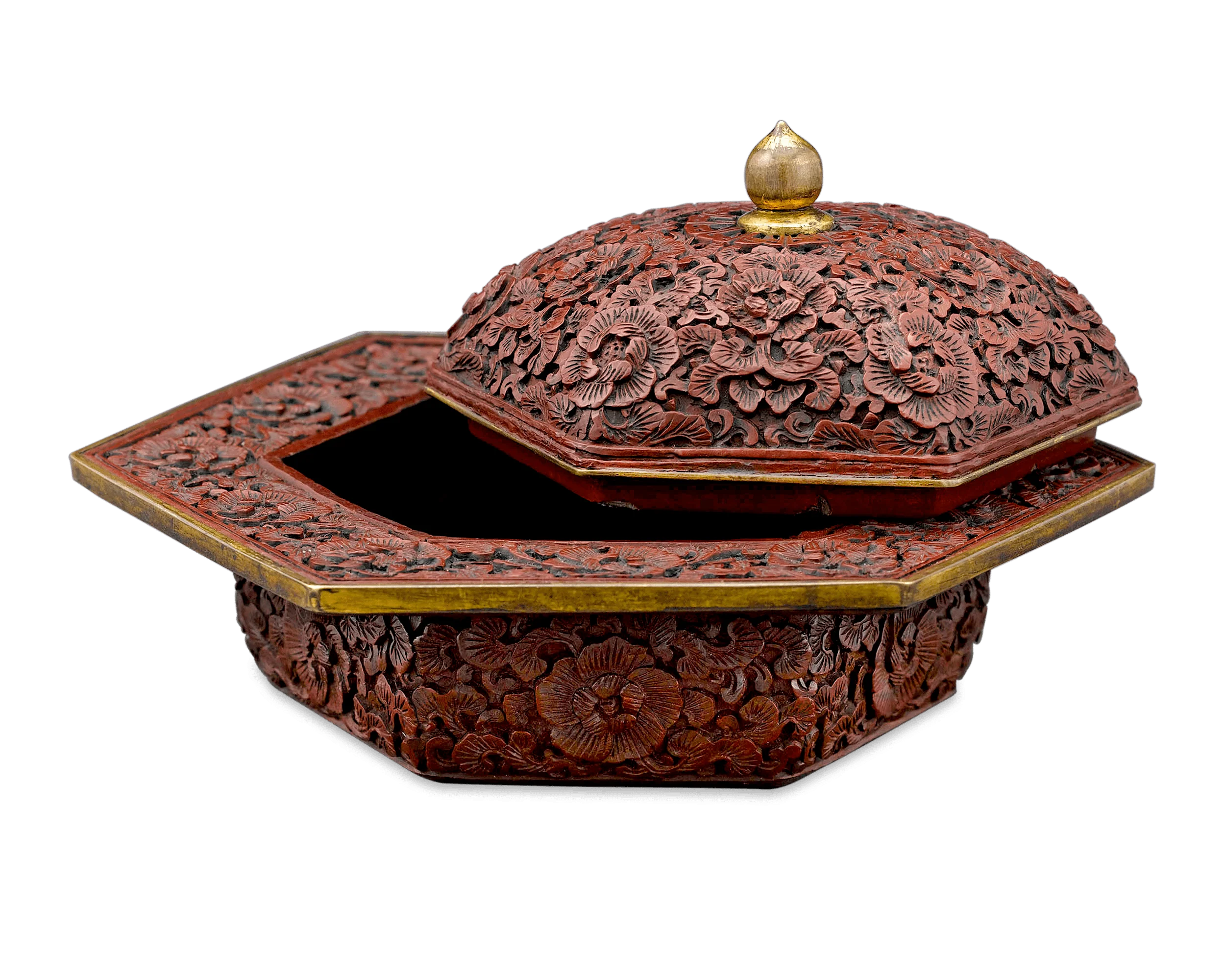 Chinese Cinnabar Lacquer Cuspidor - Image 2
