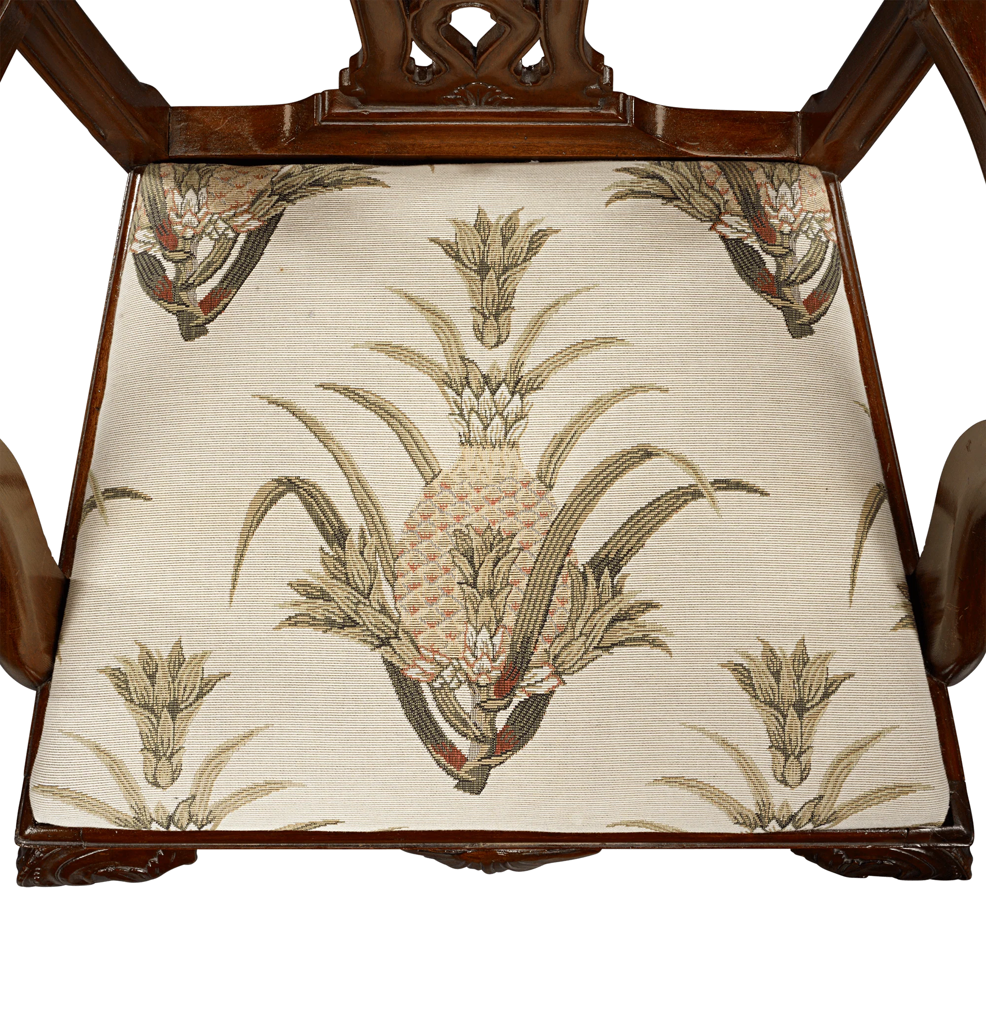 Chippendale Style Mahogany Armchair - Image 4