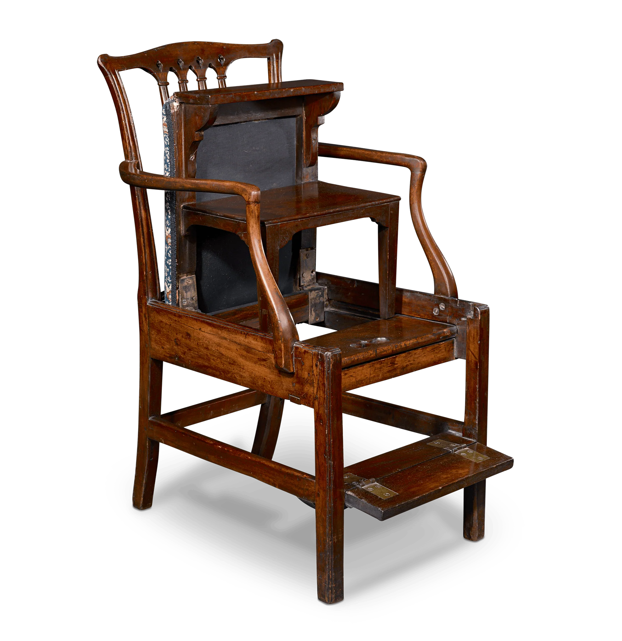 Chippendale-Style Metamorphic Library Chair - Image 2